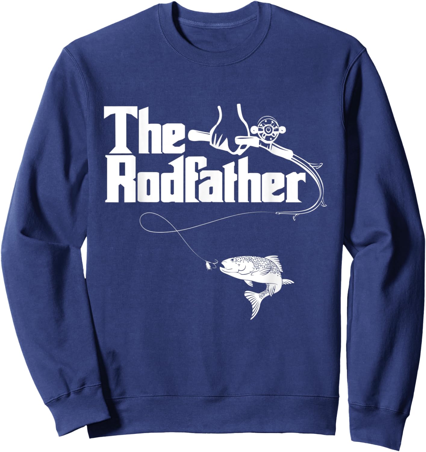 Funny Fishing - The Rodfather Sweatshirt - Sweatshirt | Navy