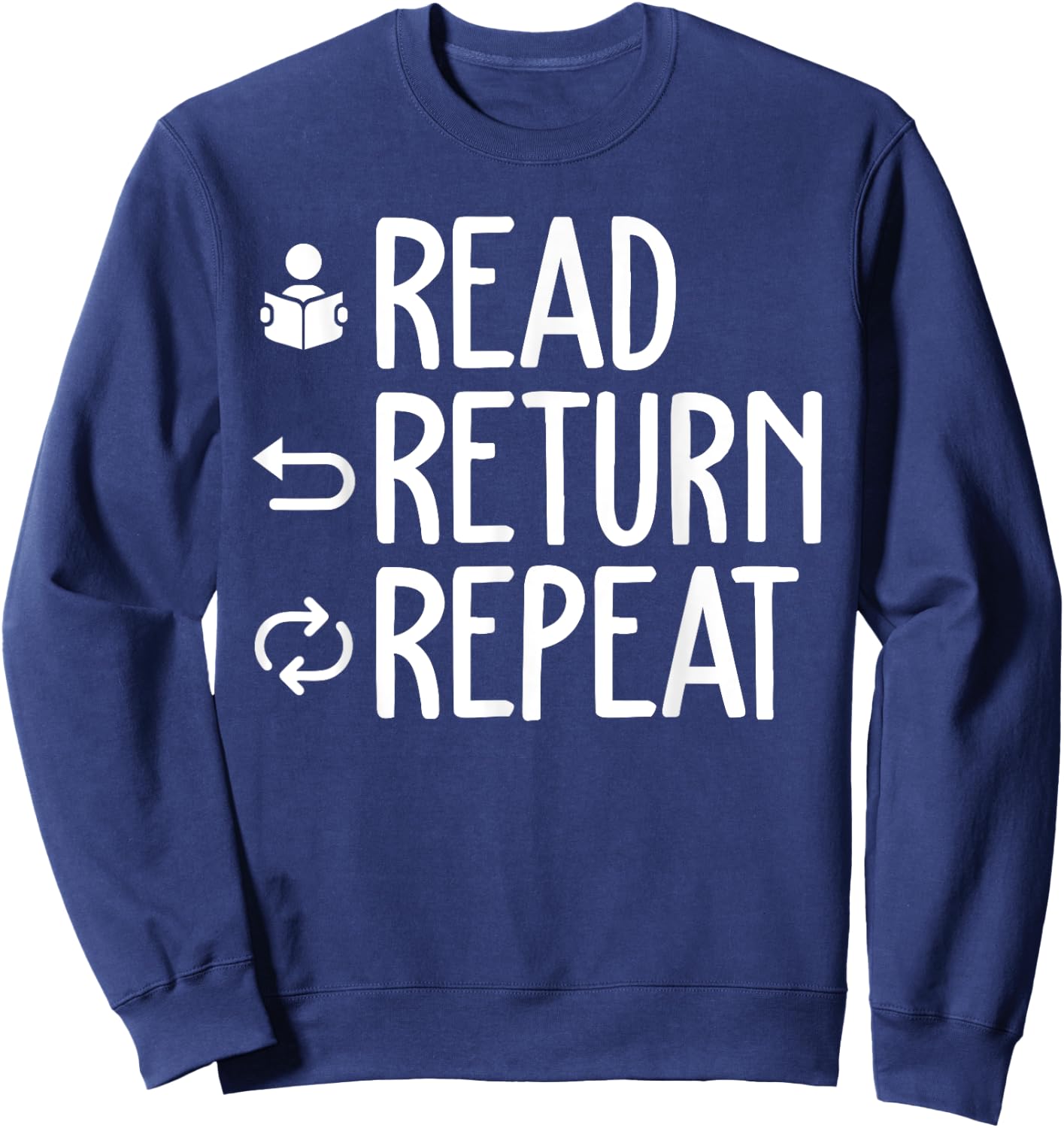 Funny Library Themed Art Librarian Men Women Library Worker Sweatshirt - Sweatshirt | Navy