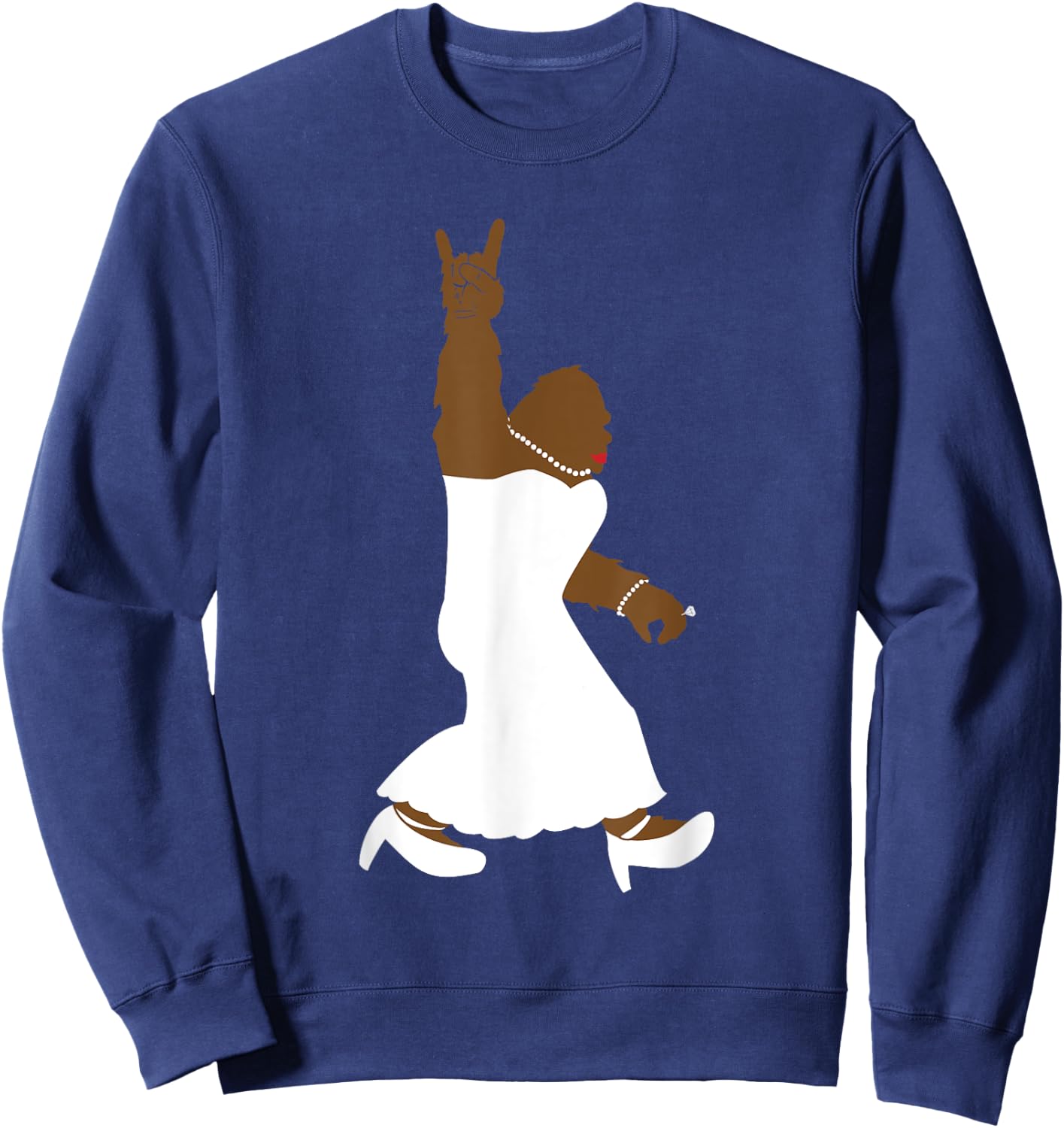 Bigfoot Rock and Roll Bachelorette Party Gift Bride Sweatshirt - Sweatshirt | Navy