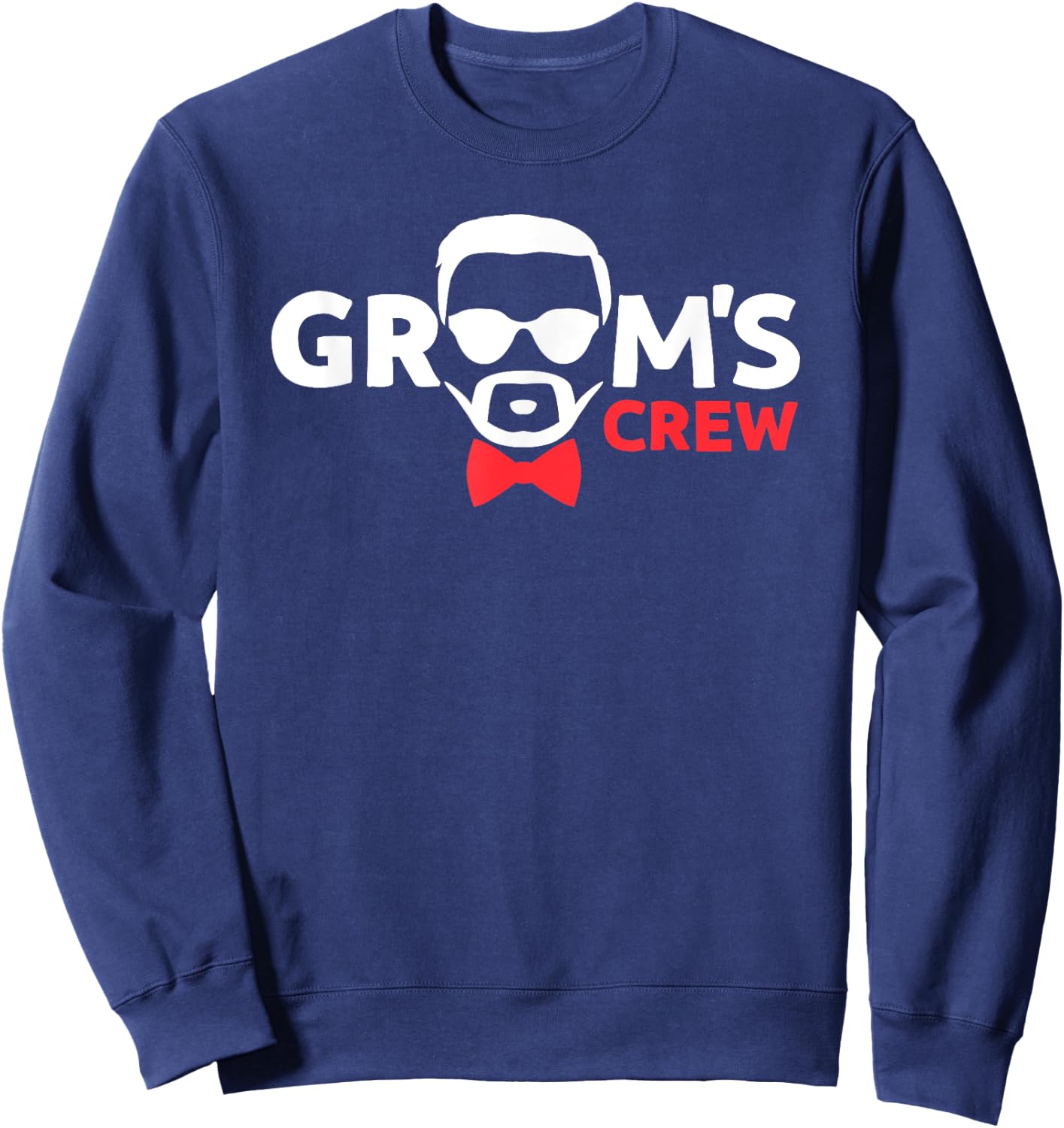 Funny Bachelor Party Grooms Crew Stag Wedding Party Gag Sweatshirt - Sweatshirt | Navy