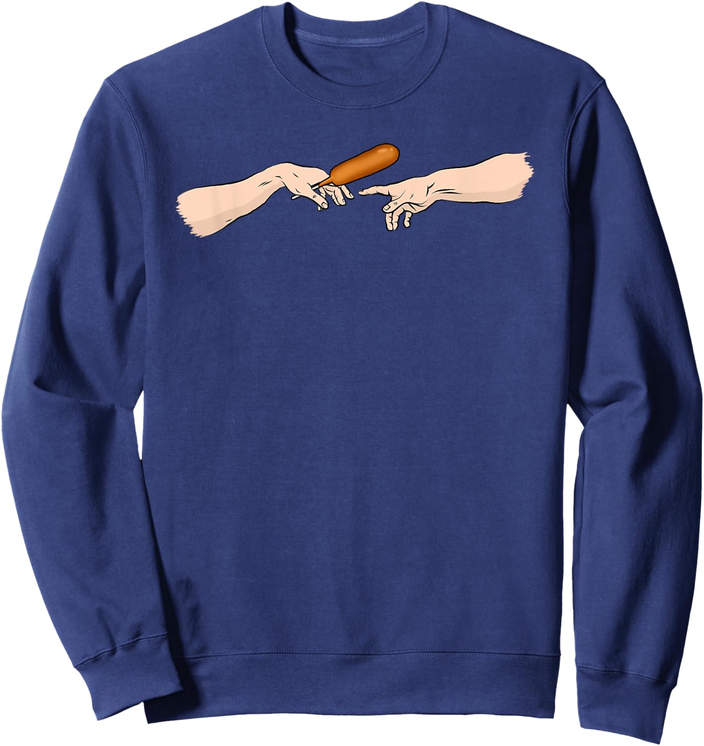 Give me this corndog - I love corndogs lover eater funny Women Sweatshirt - Sweatshirt | Navy