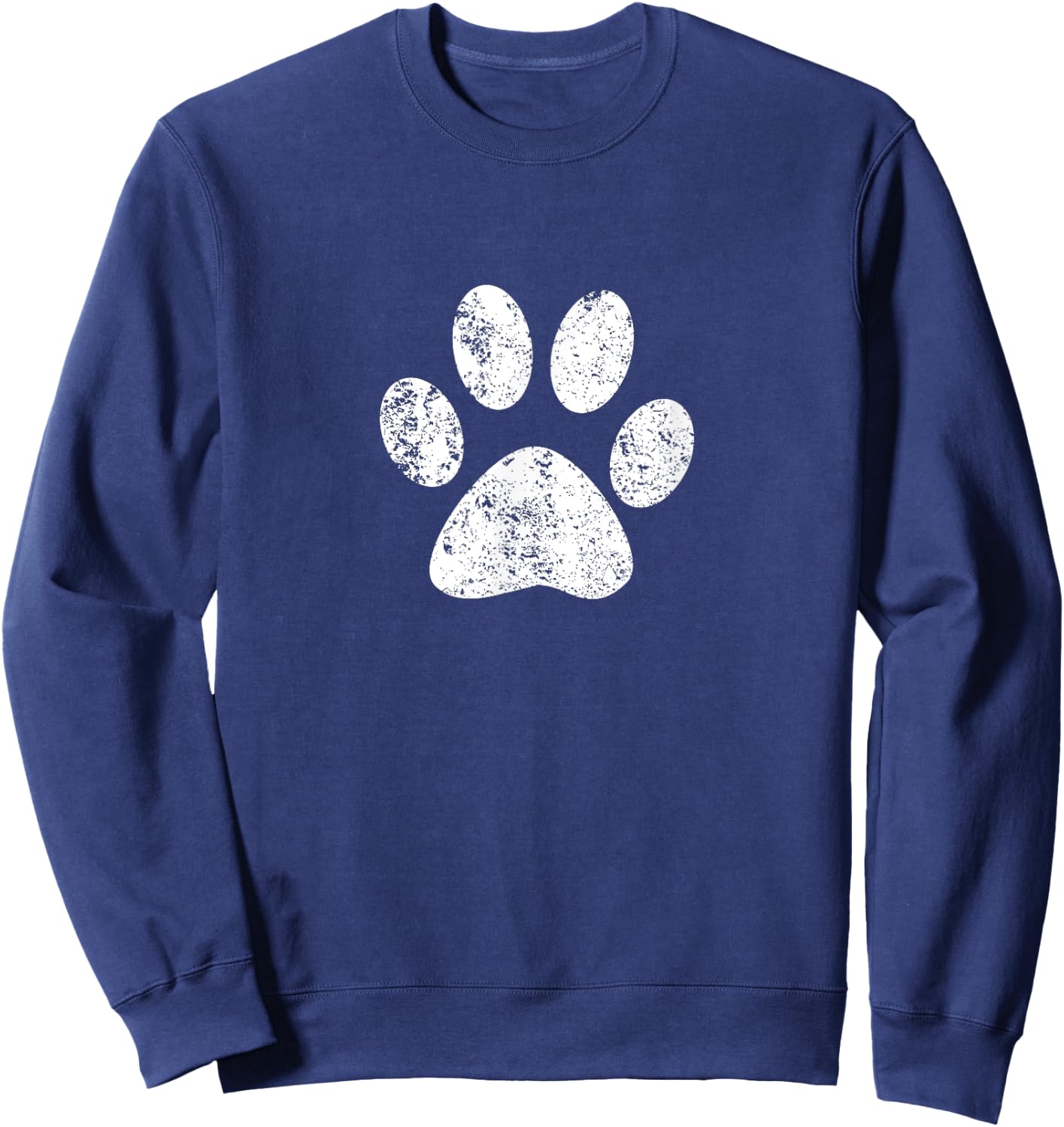 Dog Cat Paw Print Bulldogs Wildcats Huskies Tigers T Shirt Sweatshirt - Sweatshirt | Navy