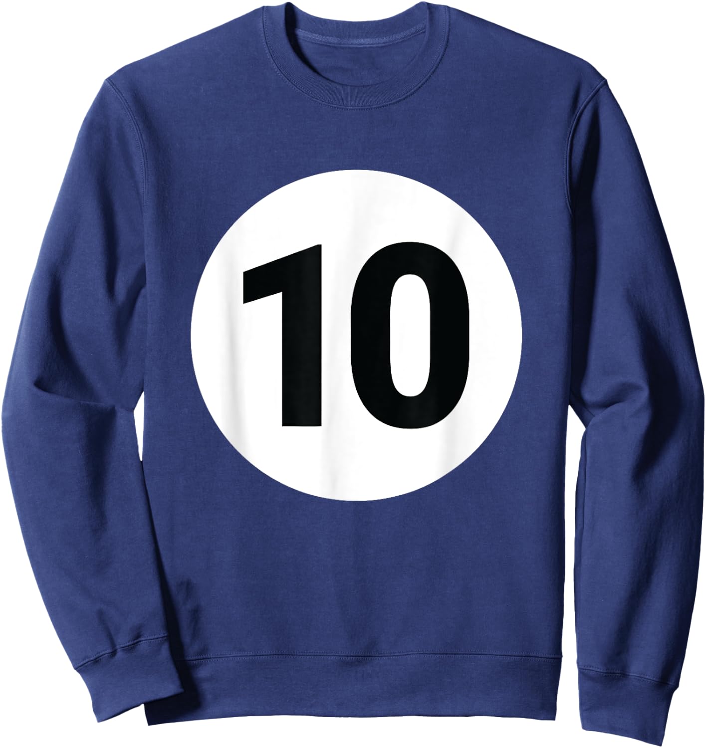 8 Pool Ball 10 Billiards Costume Halloween Group Matching Sweatshirt - Sweatshirt | Navy