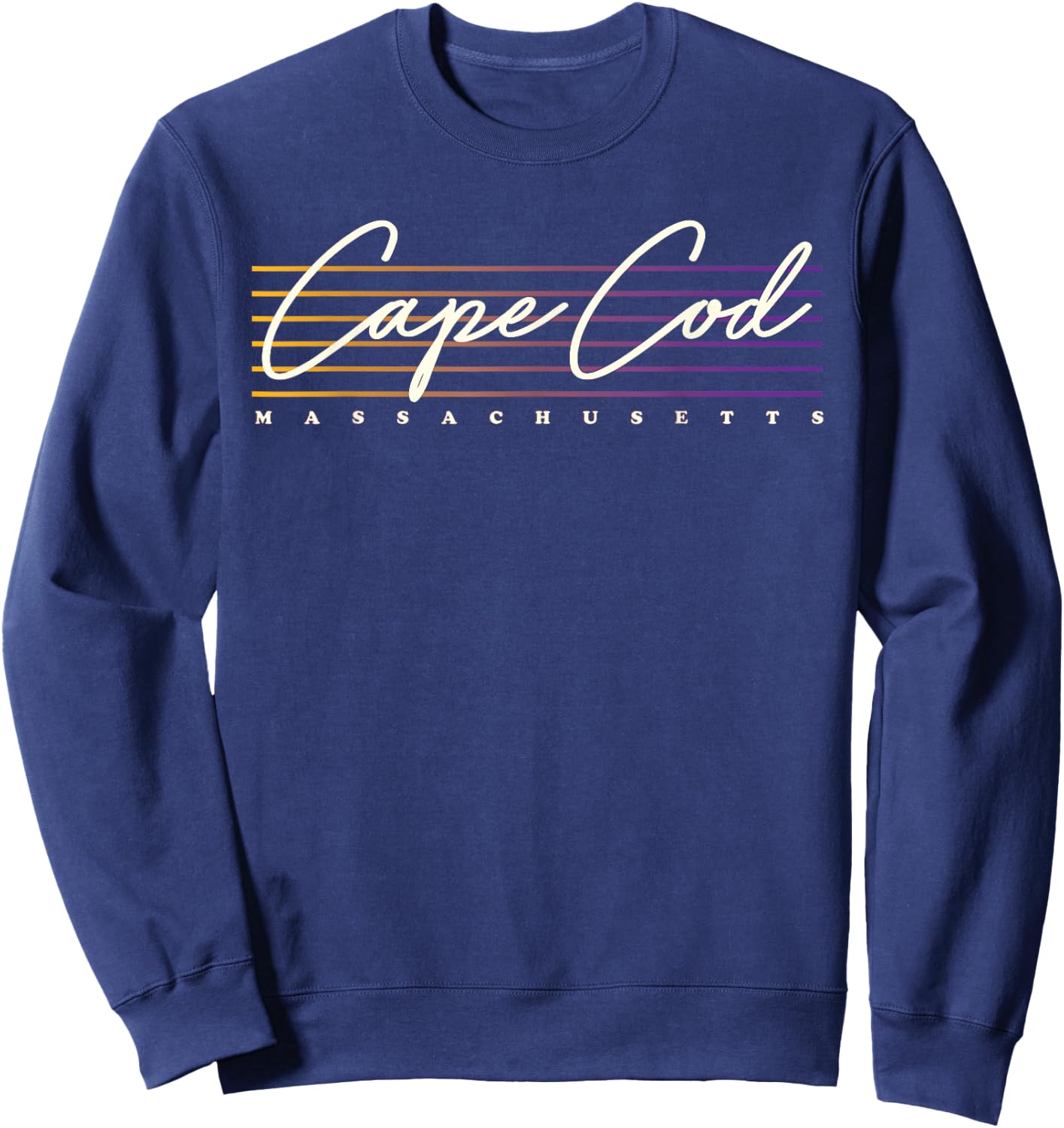 Massachusetts Nostalgic Retro Style Cape Cod Sweatshirt - Sweatshirt | Navy