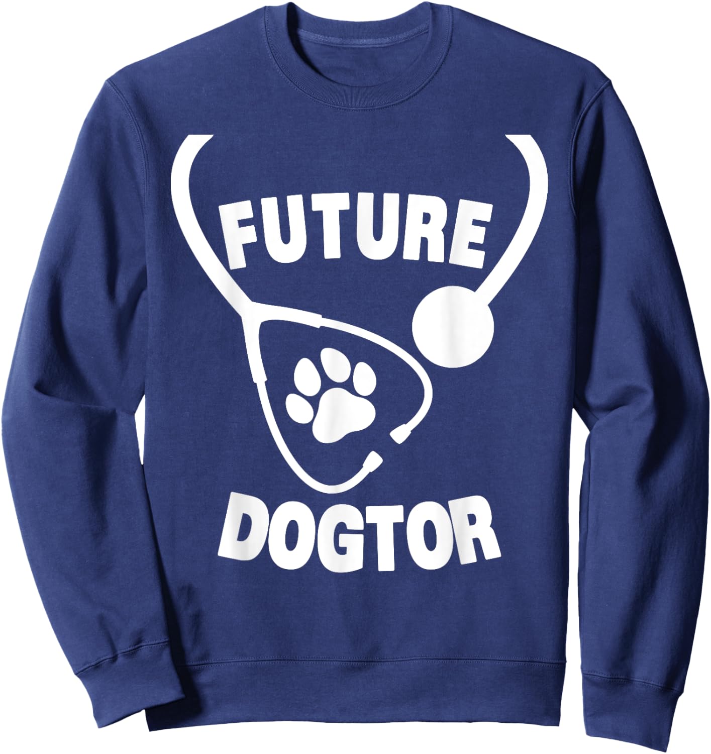 Funny Future Veterinarian Design Women Vet Assistant Sweatshirt - Sweatshirt | Navy