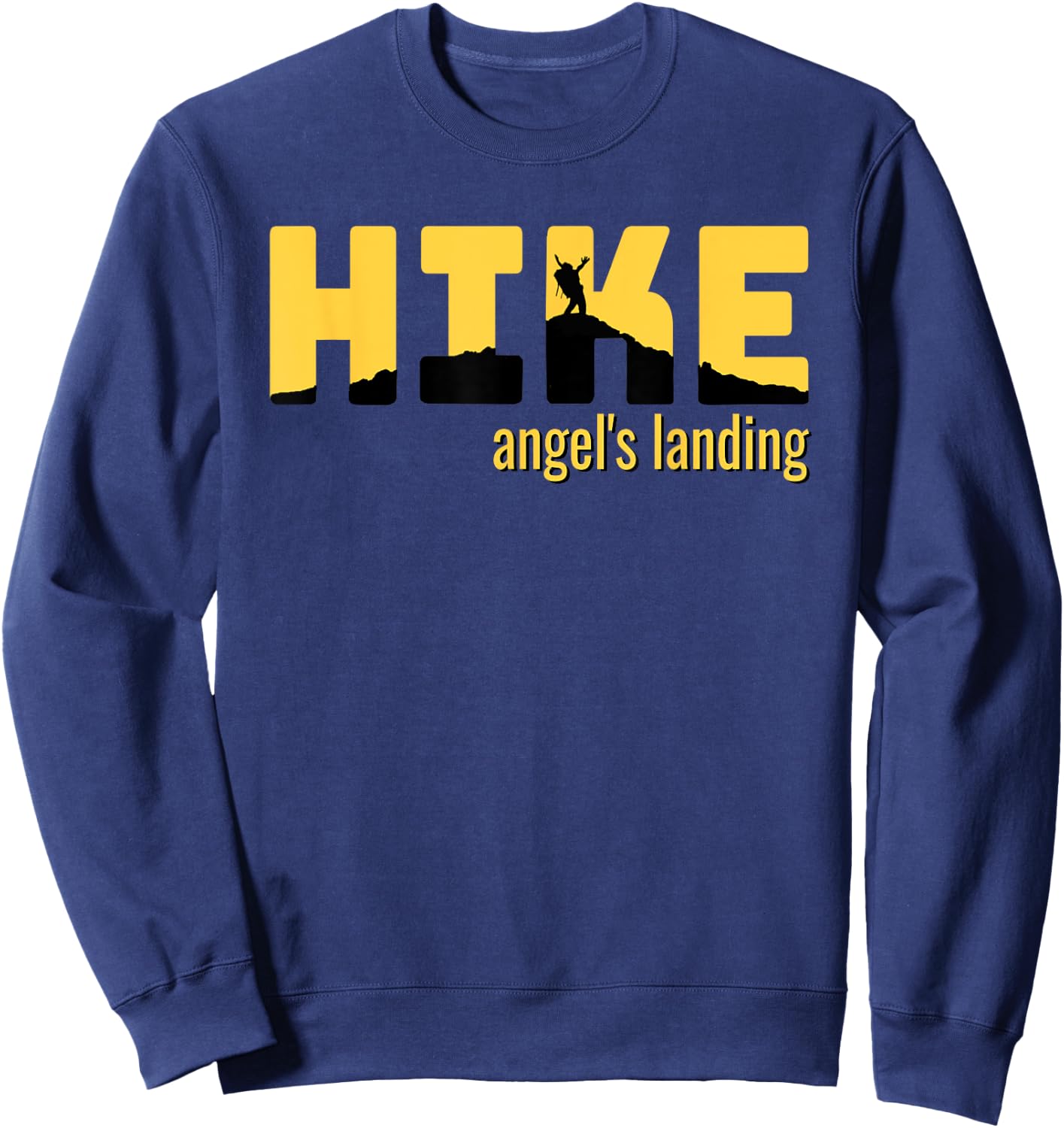 HIKE ANGELS LANDING Classic Hiking Gift Sweatshirt - Sweatshirt | Navy