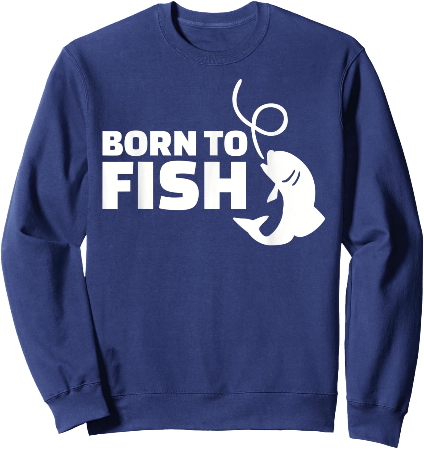 Born to fish Sweatshirt - Sweatshirt | Navy