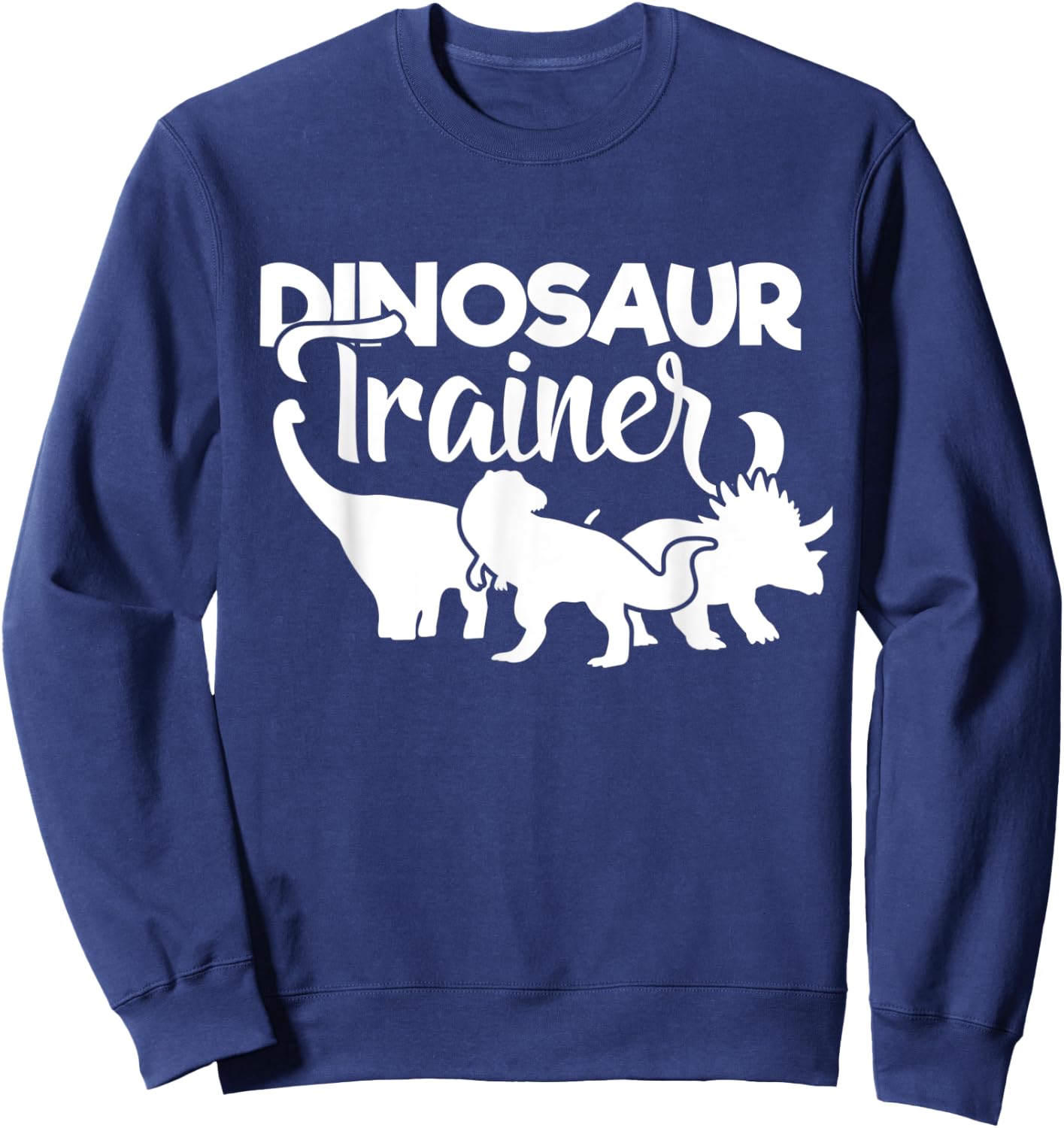 Dinosaur Trainer Lazy Halloween Dino Training Dinosaur Lover Sweatshirt - Sweatshirt | Navy