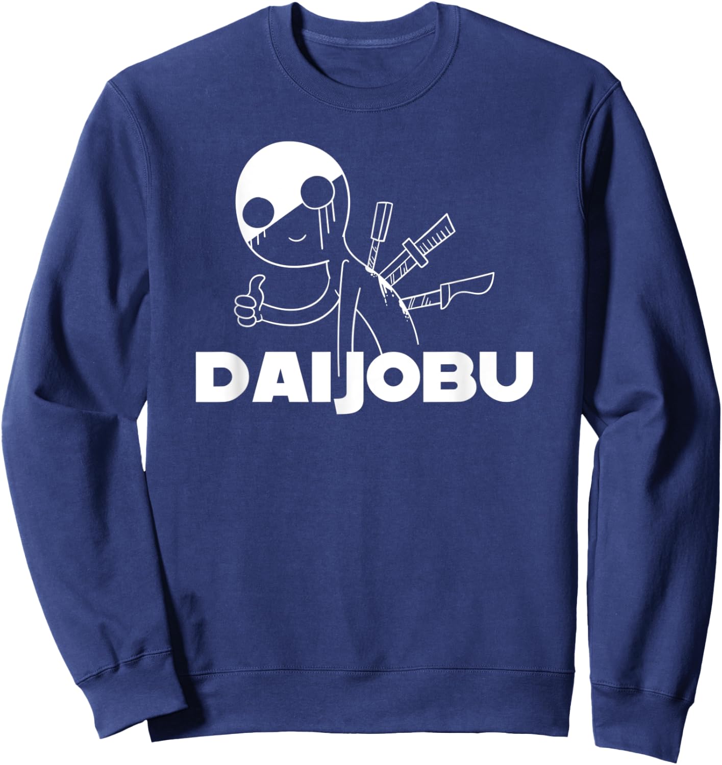 Daijobu I'm ok funny japanese anime Sweatshirt - Sweatshirt | Navy