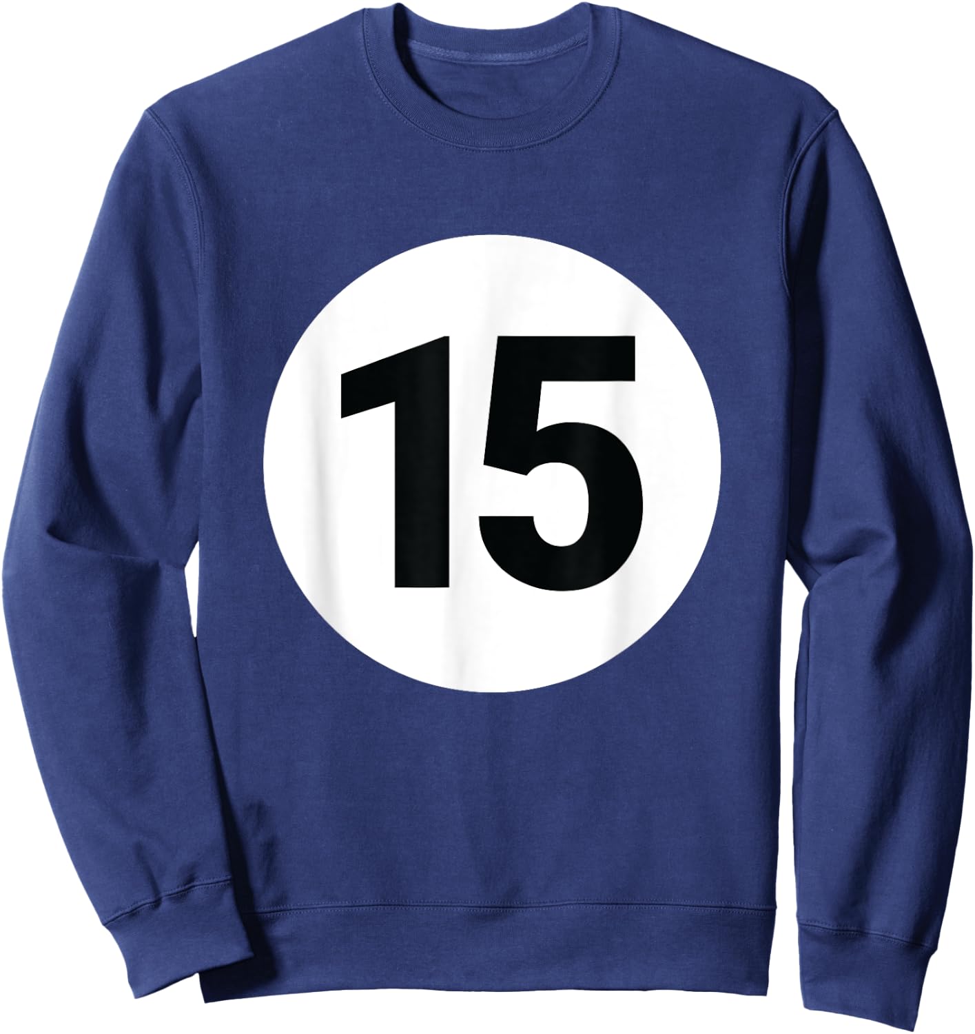 8 Pool Ball 15 Billiards Costume Halloween Group Matching Sweatshirt - Sweatshirt | Navy