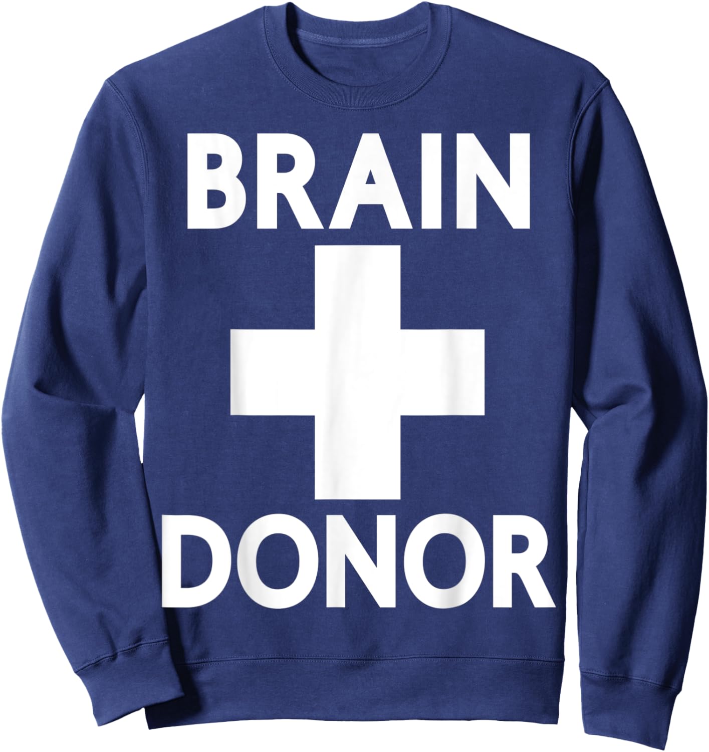 Zombie Brain Donor Dispenser Funny Halloween Costume Men Boy Sweatshirt - Sweatshirt | Navy