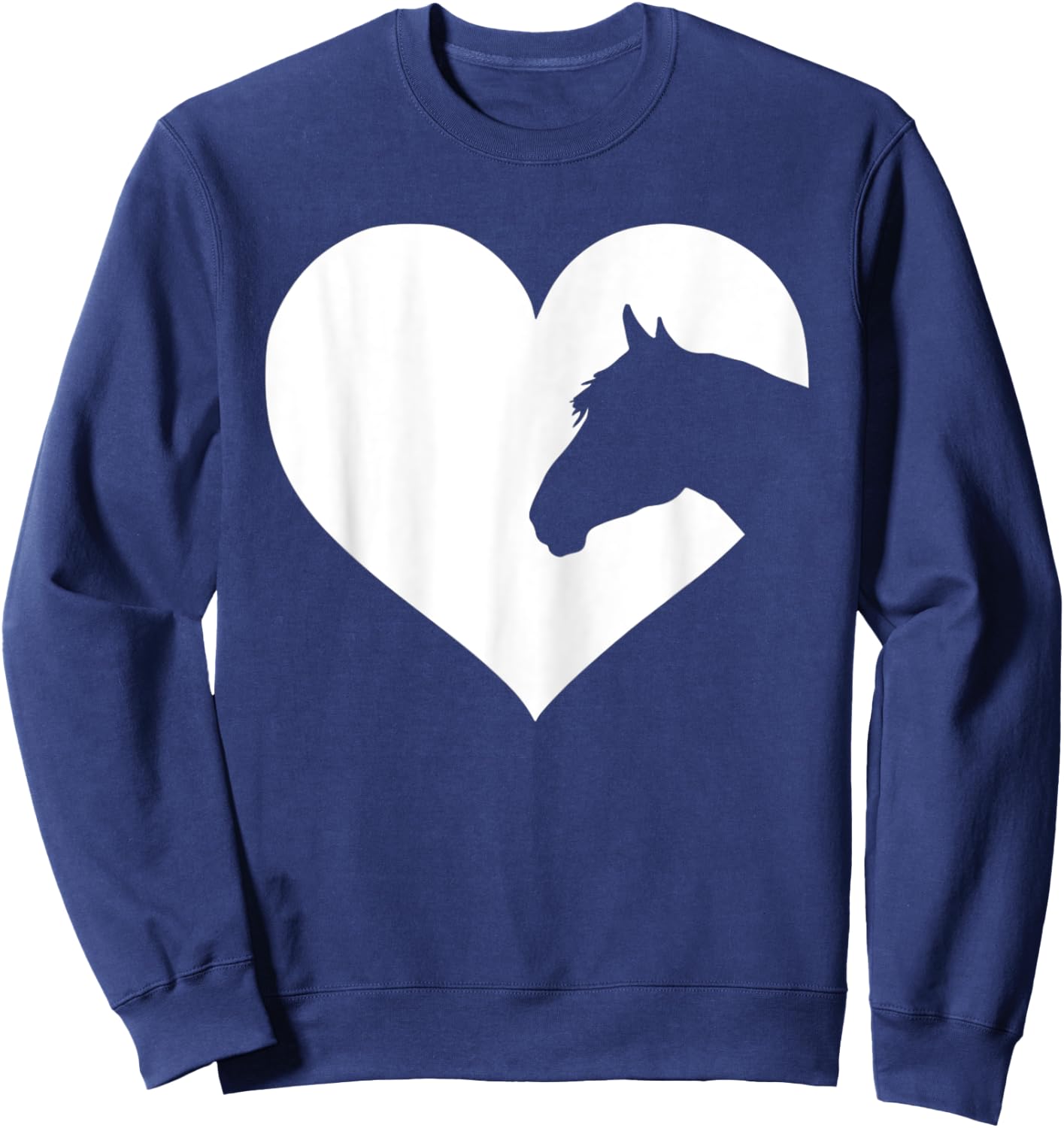 Horse lover Gift girls & women who love horses Sweatshirt - Sweatshirt | Navy