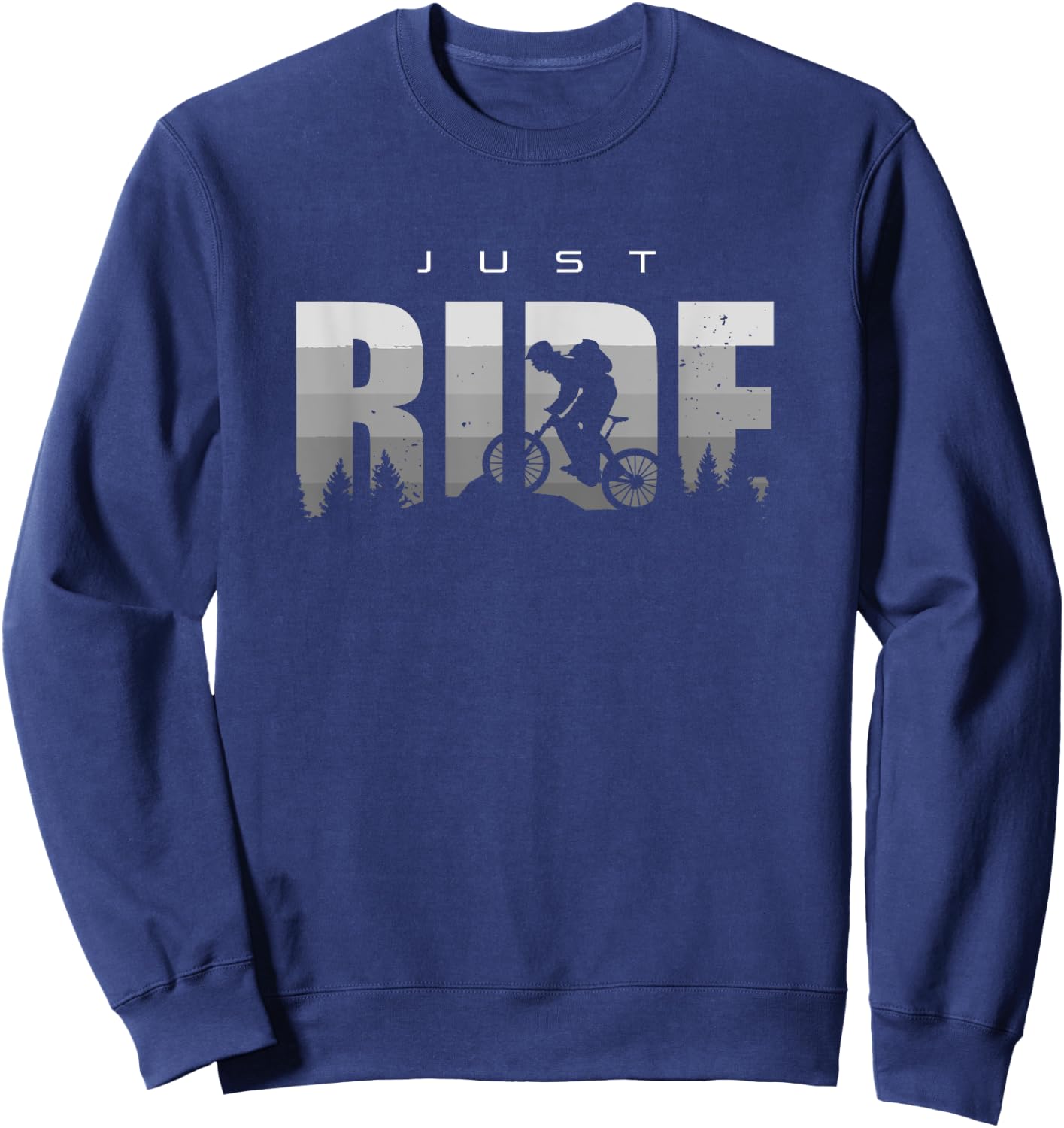 MTB Mountain Bike Apparel - MTB Mountain Bike Sweatshirt - Sweatshirt | Navy