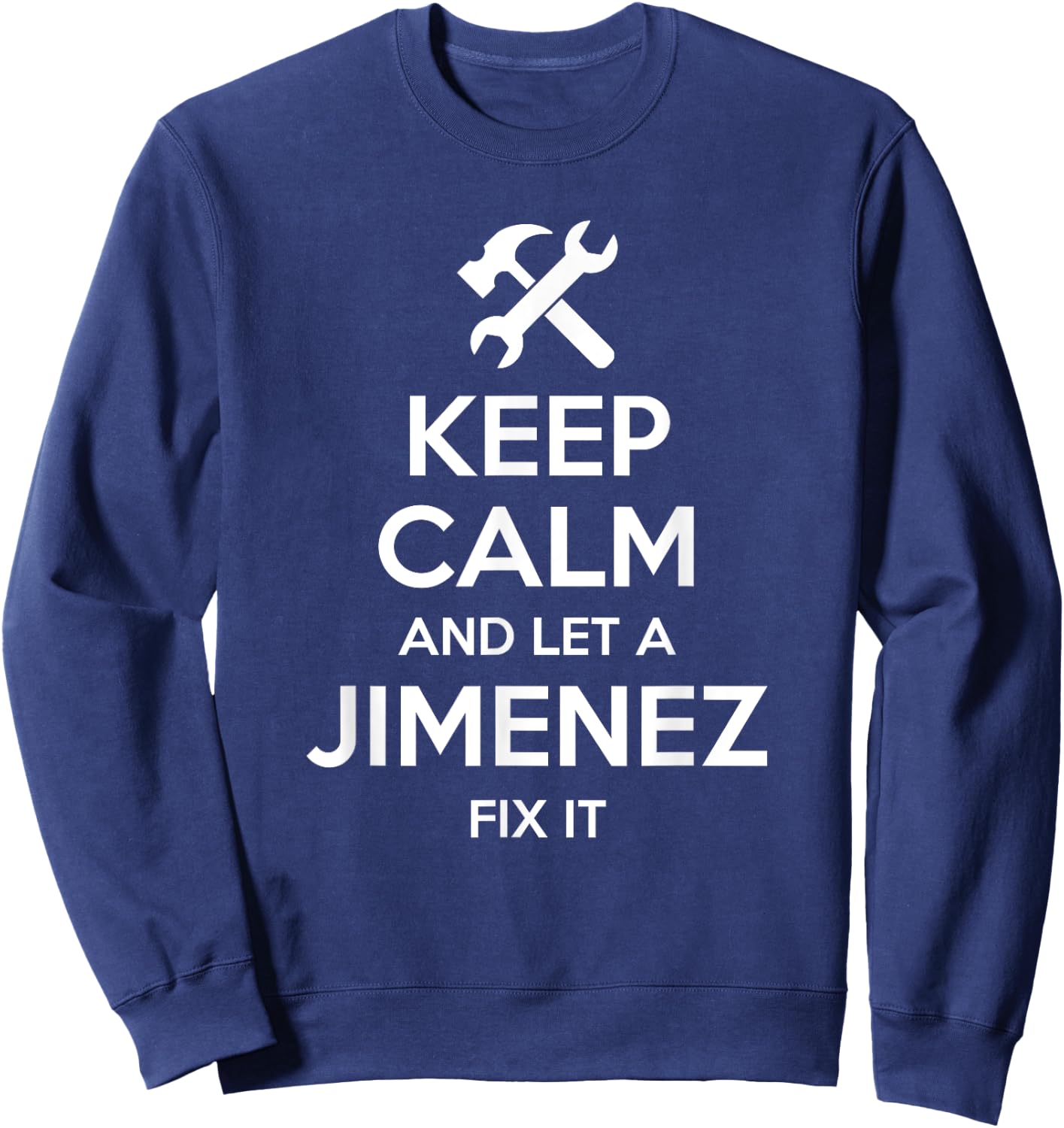 JIMENEZ Funny Surname Birthday Family Tree Reunion Gift Sweatshirt - Sweatshirt | Navy