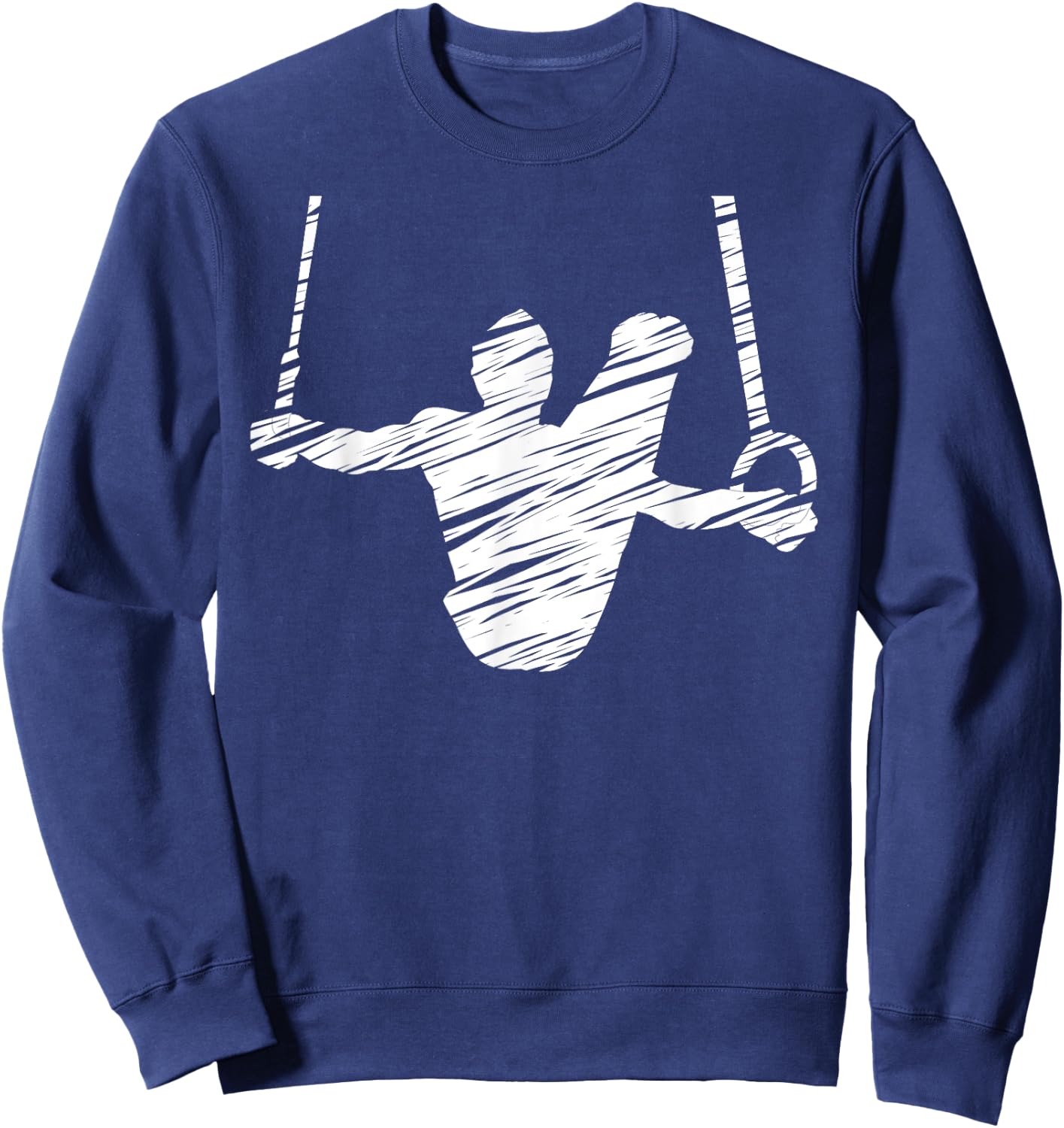 Motif gymnastics gymnast gymnastics fan vintage Sweatshirt - Sweatshirt | Navy