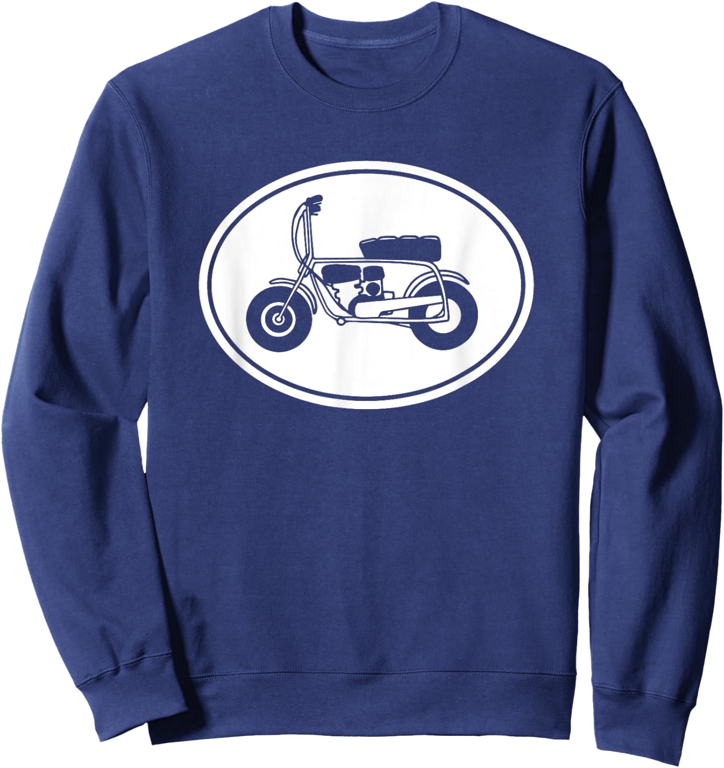 Vintage Mini Bike, Minibike Graphic Sweatshirt - Sweatshirt | Navy