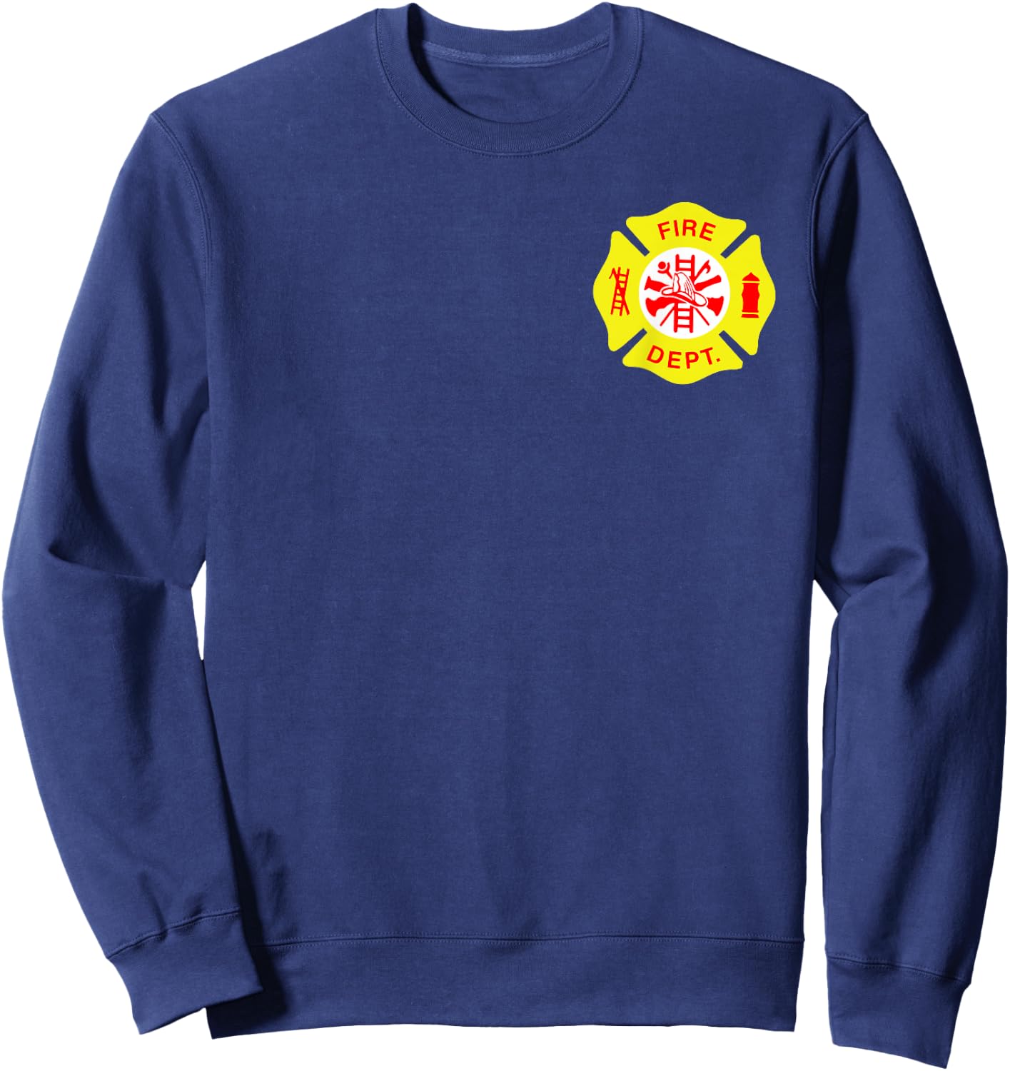 Fire Department Logo Uniform Fireman Symbol Firefighter Gear Sweatshirt - Sweatshirt | Navy