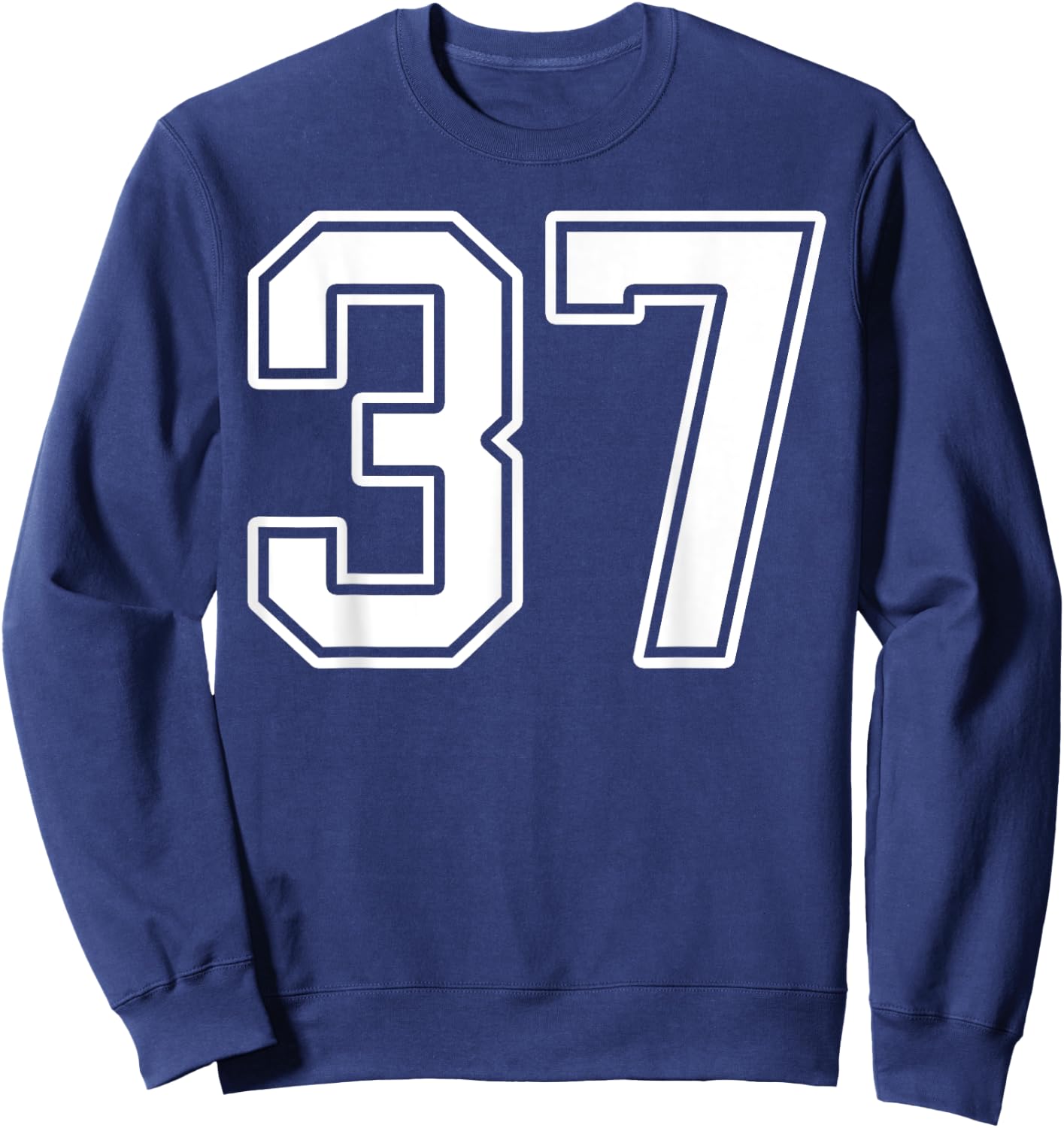 Number 37 Fan Player Jersey Style #37 Men Women Kids Sweatshirt - Sweatshirt | Navy