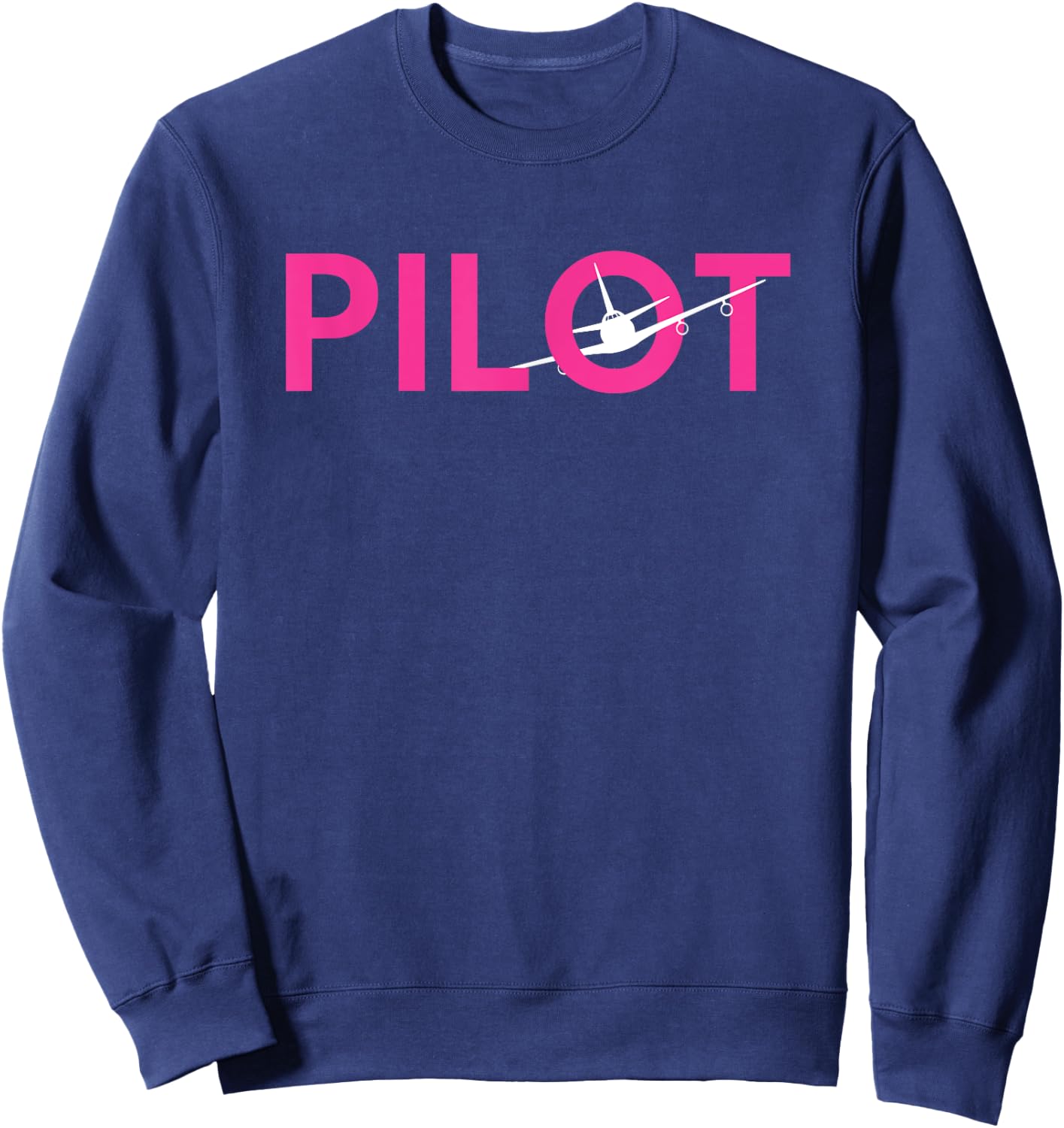 Female Pilot Aviation Sweatshirt - Sweatshirt | Navy