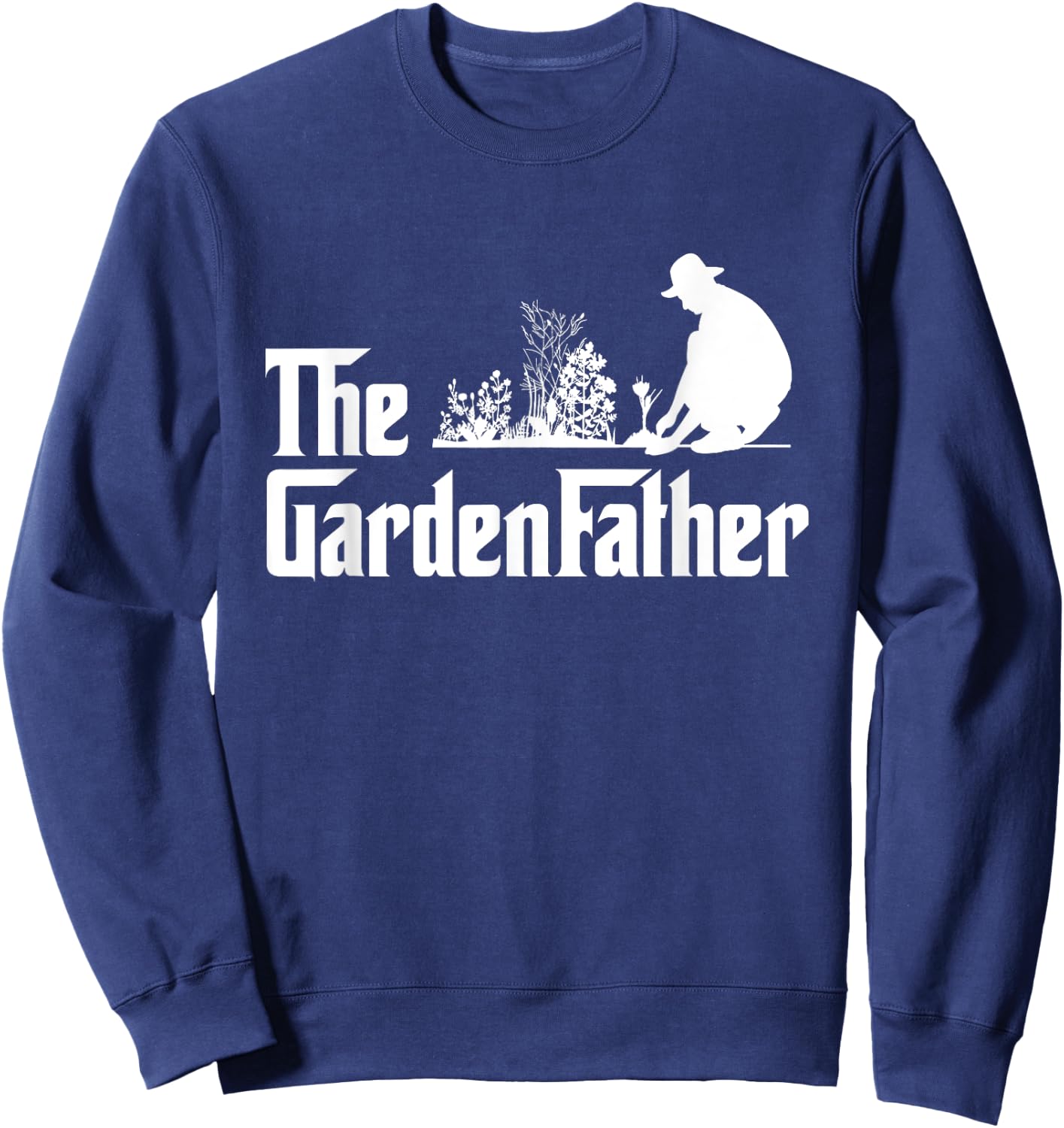 Vintage The Gardenfather Best Gardening Father Gifts Men Sweatshirt - Sweatshirt | Navy