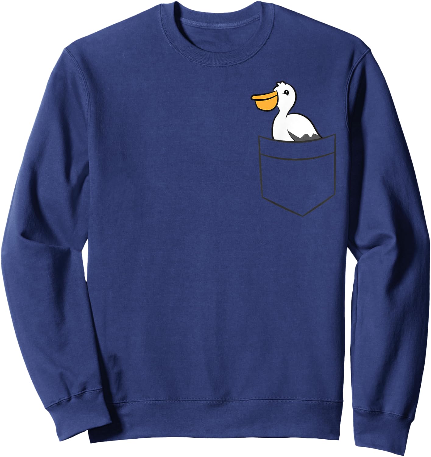 Pelican In The Pocket Love Pelicans Sweatshirt - Sweatshirt | Navy