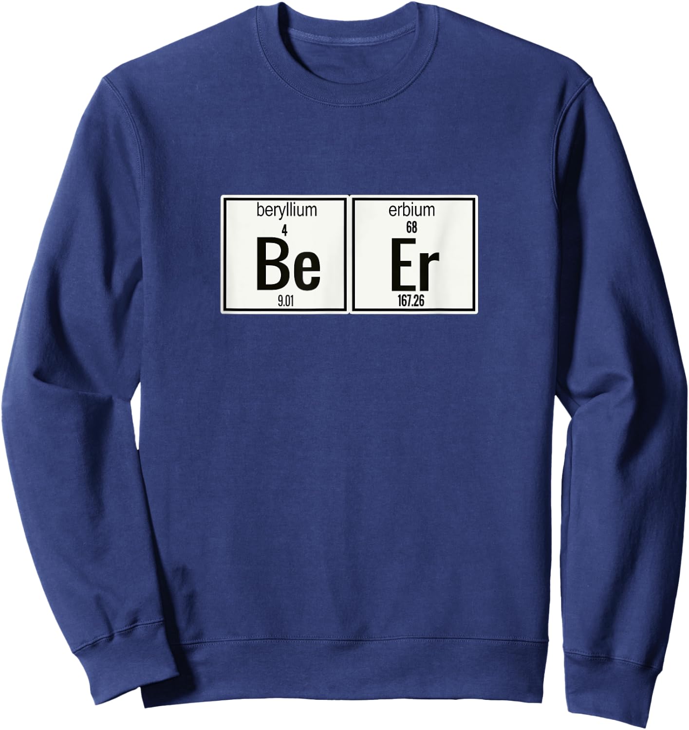 Beer Elements Gift Dad on Father's Day Christmas Sweatshirt - Sweatshirt | Navy