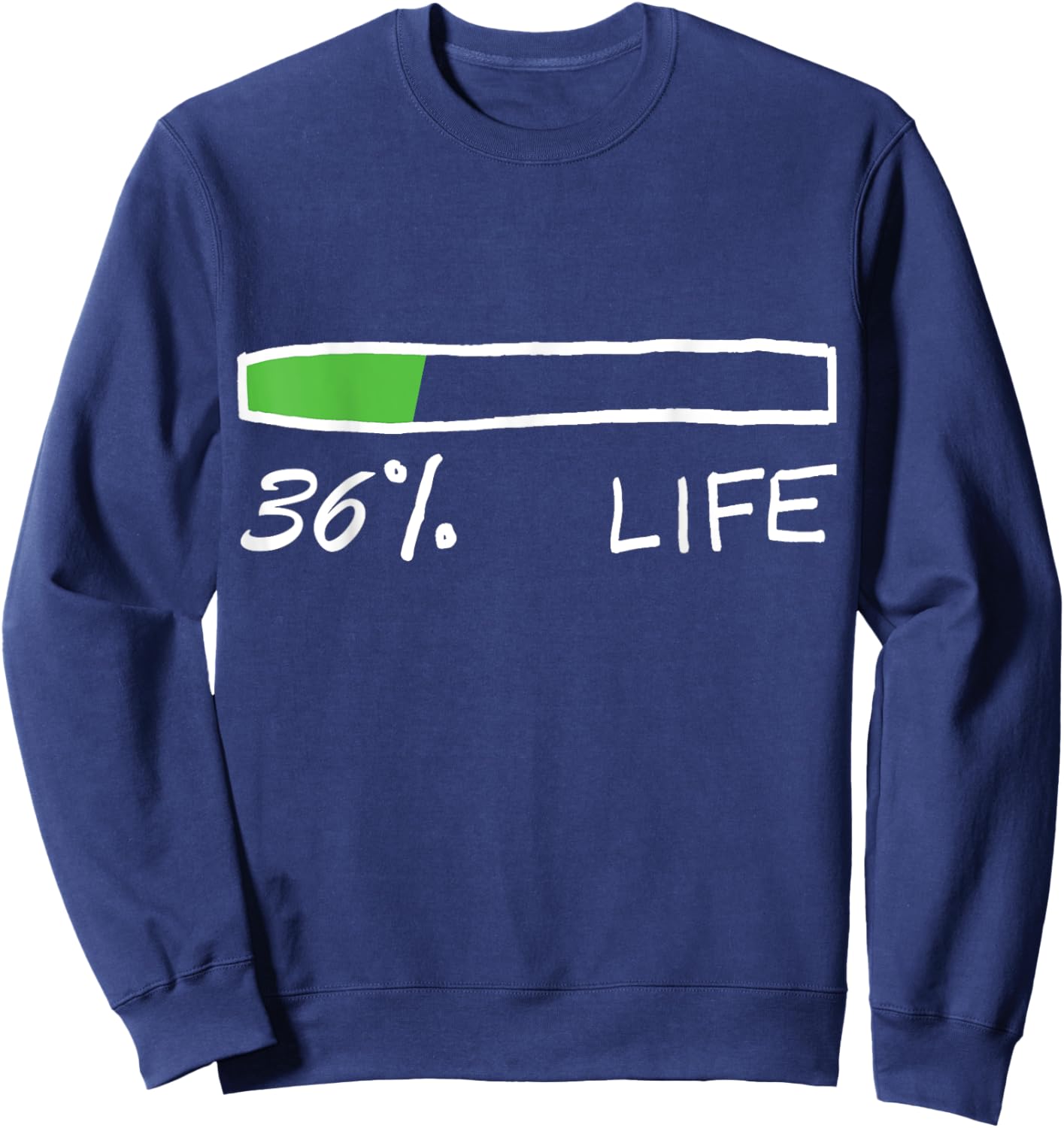 Nas Daily 36% Life Sweatshirt - Sweatshirt | Navy