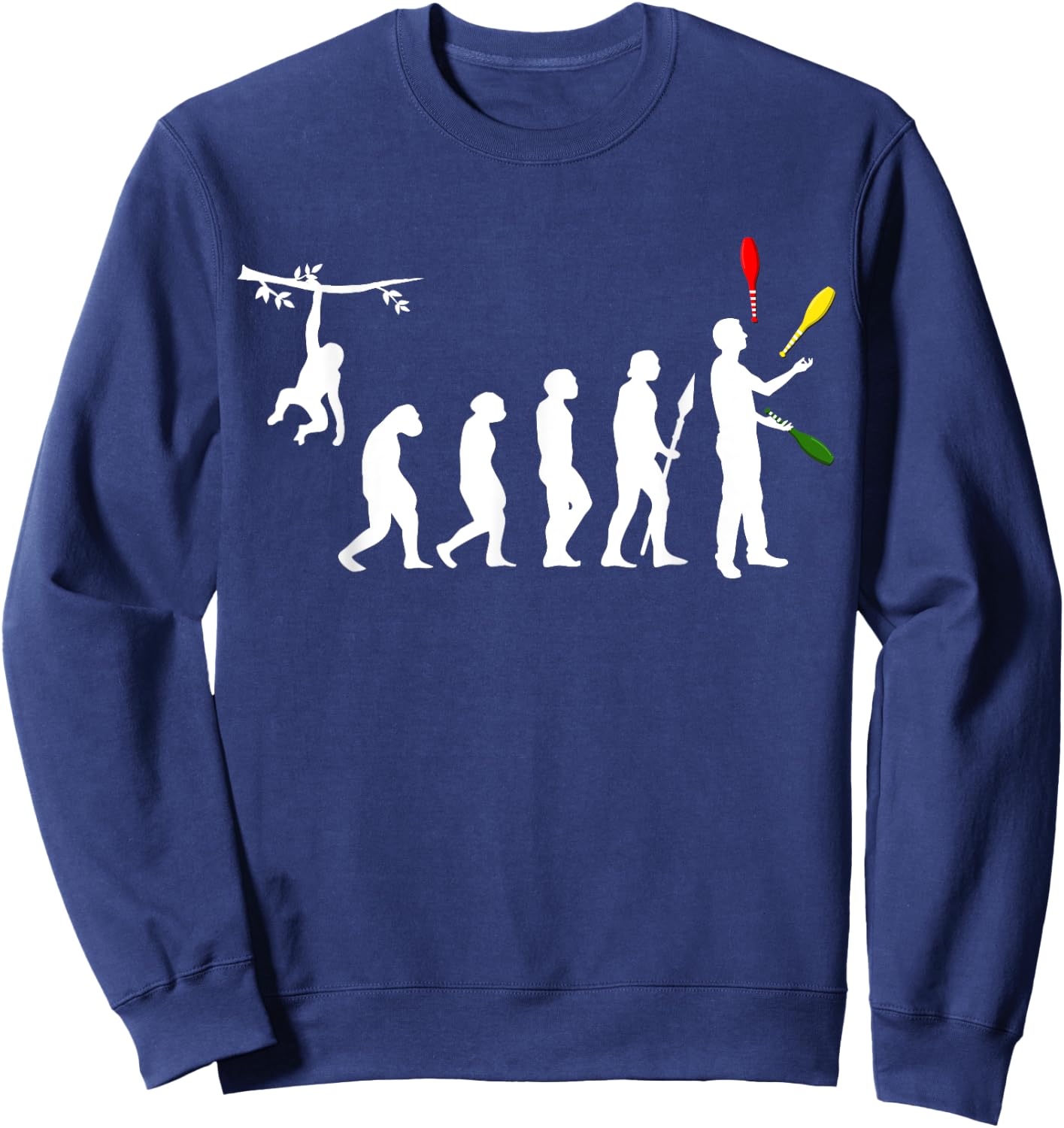Juggling Evolution Juggling Balls Beginners Gifts Juggling Sweatshirt - Sweatshirt | Navy