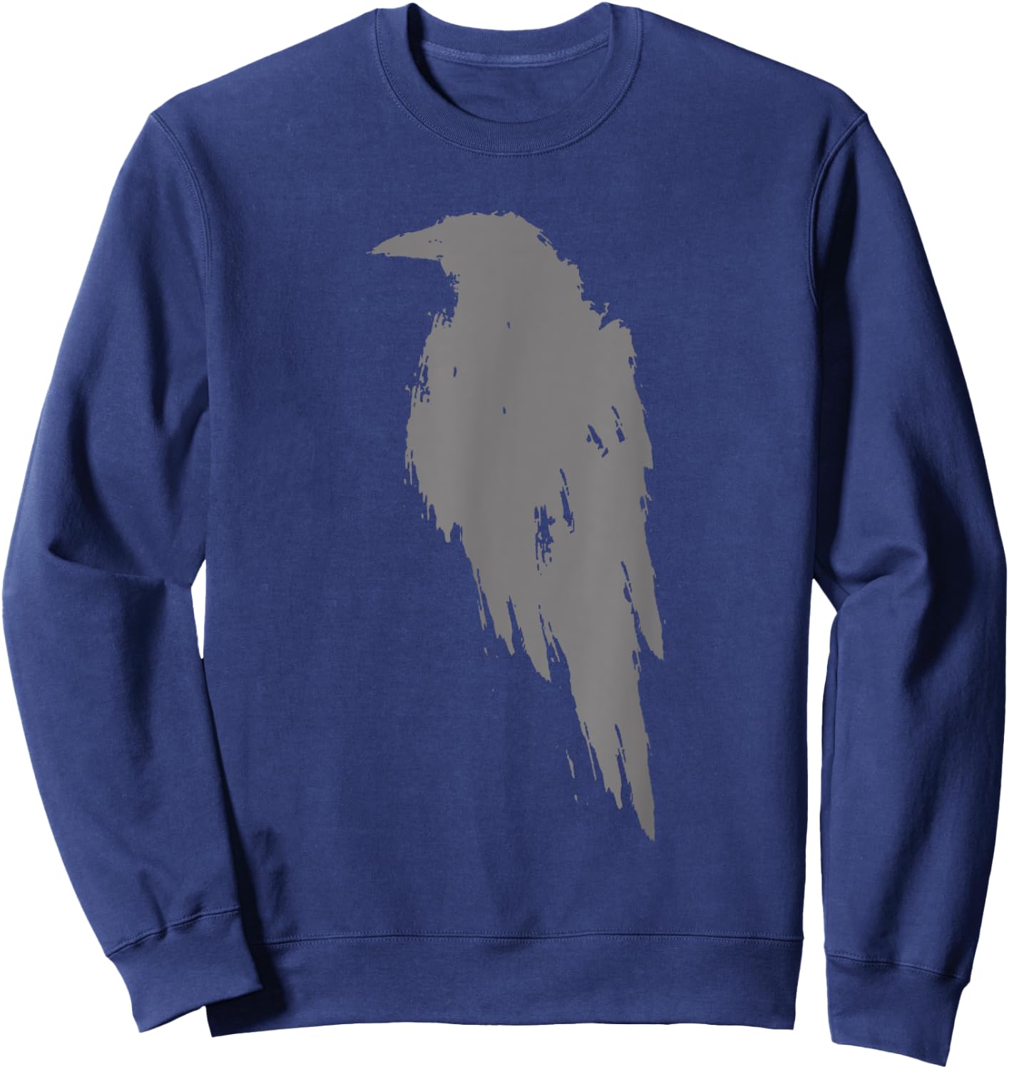 Beautiful Black Crow Raven Bird Watch. Birds Silhouette Sweatshirt - Sweatshirt | Navy