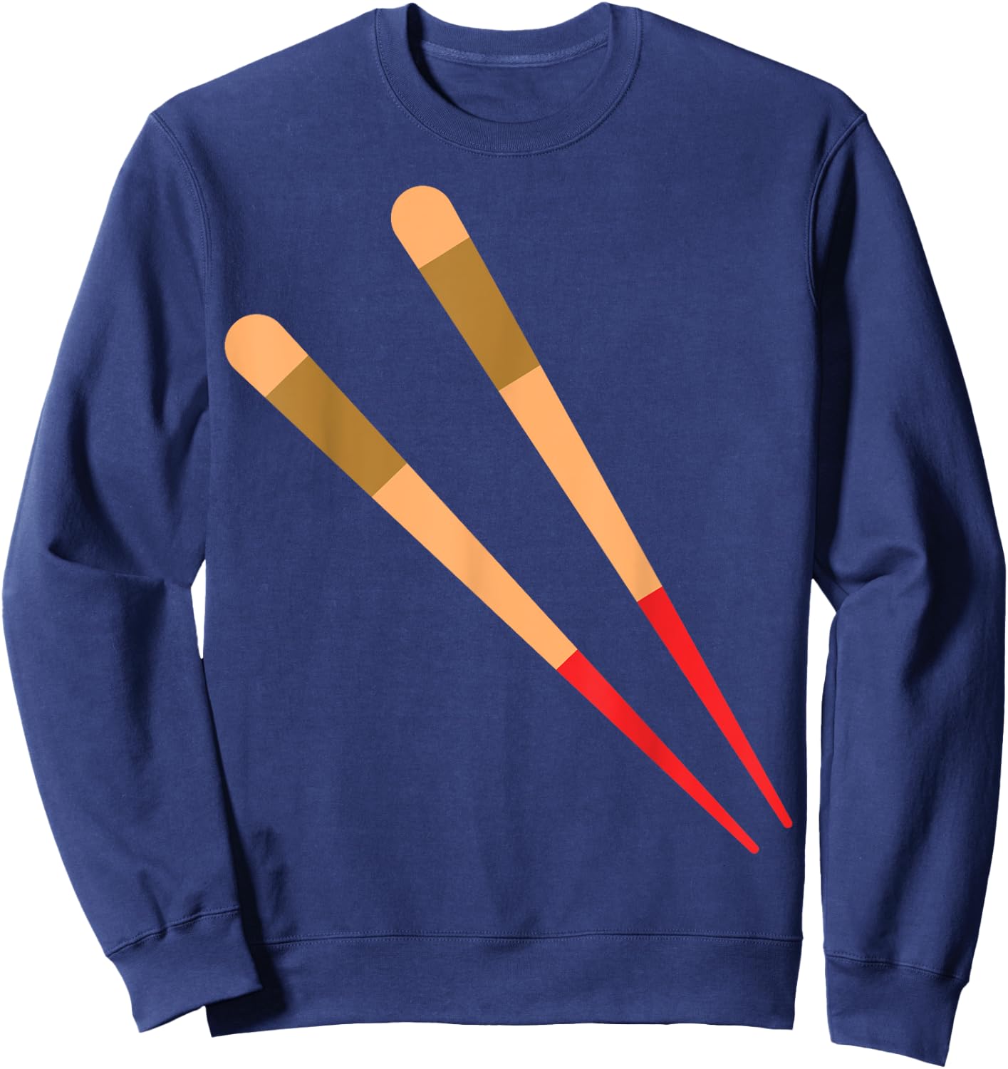 Chopstick Easy Sushi and Chopstick Couple Halloween Costume Sweatshirt - Sweatshirt | Navy
