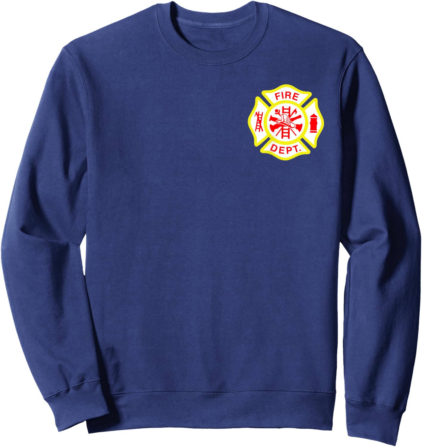 Fire Department Logo Uniform Fireman Symbol Firefighter Gear Sweatshirt - Sweatshirt | Navy