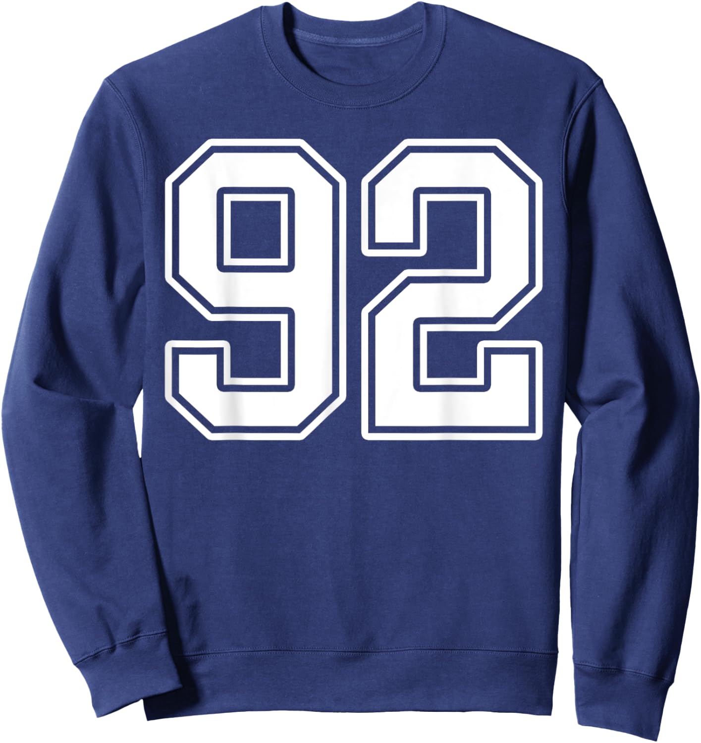Number 92 Fan Player Jersey Style #92 Men Women Kids Sweatshirt - Sweatshirt | Navy