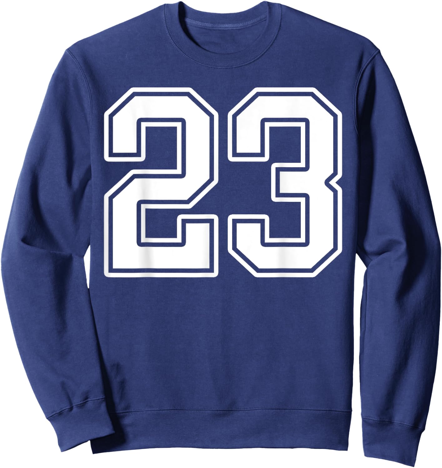 Number 23 Fan Player Jersey Style #23 Men Women Kids Sweatshirt - Sweatshirt | Navy