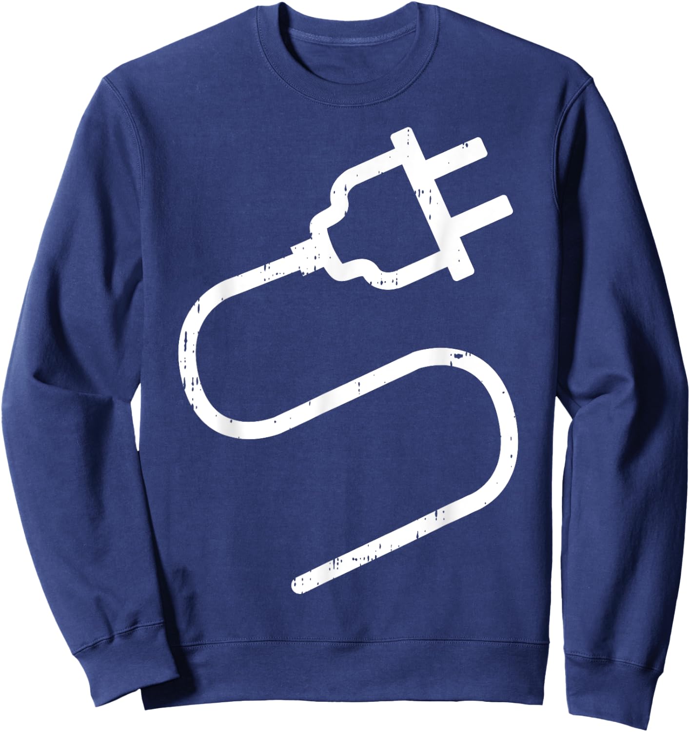Couple Plug Socket Matching Costume Funny Halloween Gifts Sweatshirt - Sweatshirt | Navy