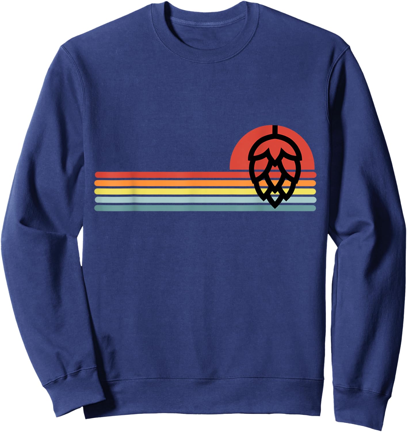 Hops Home Brew Craft Beer Shirts Women Vintage Sweatshirt - Sweatshirt | Navy