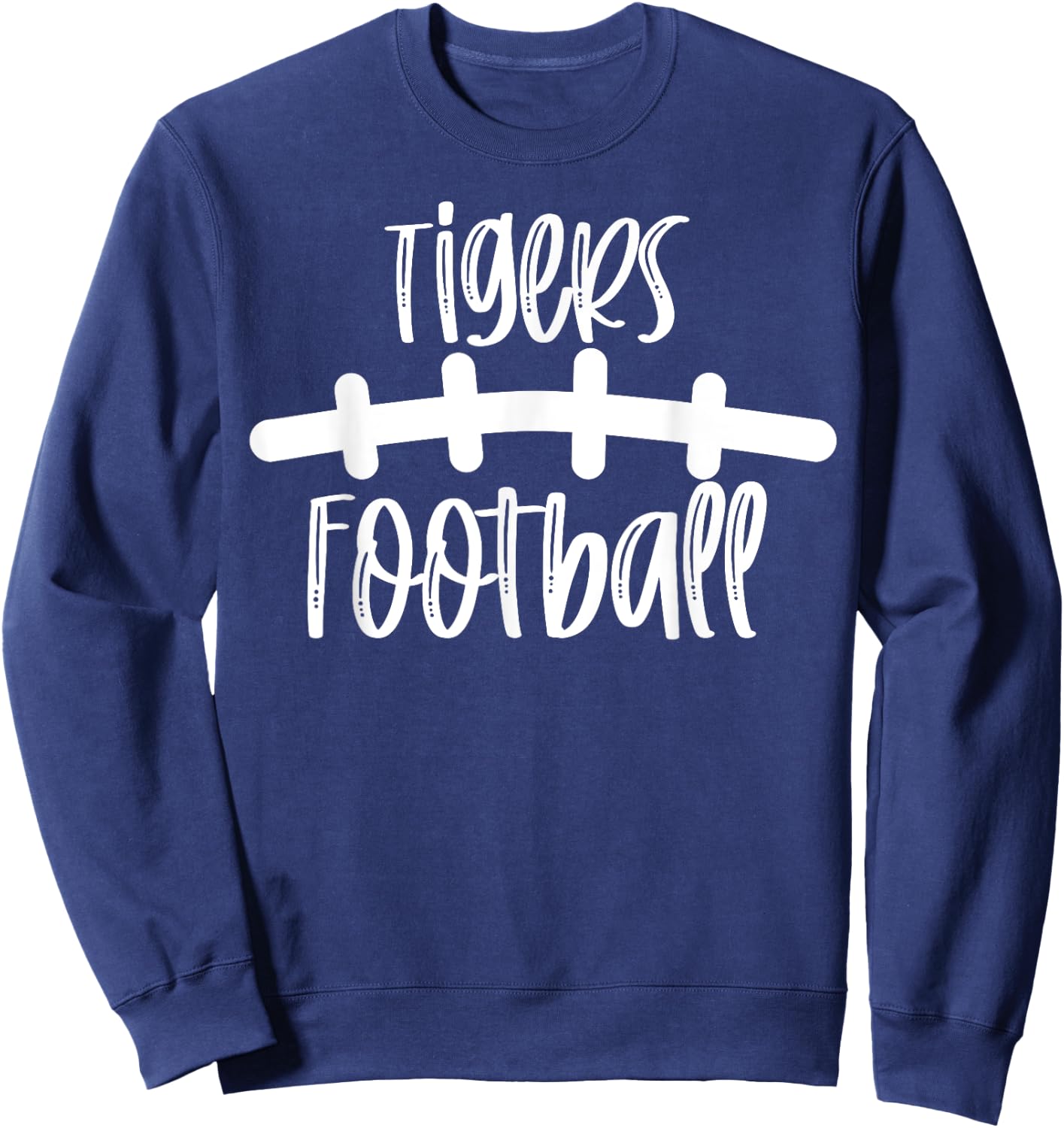 Tigers Football School Spirit Team Mascot Game Night Sweatshirt - Sweatshirt | Navy