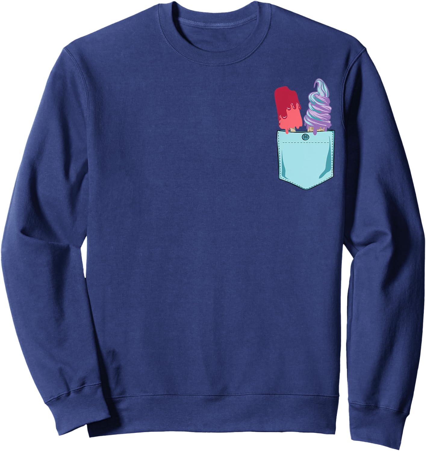 Vintage Ice Cream Summer Sweatshirt - Sweatshirt | Navy