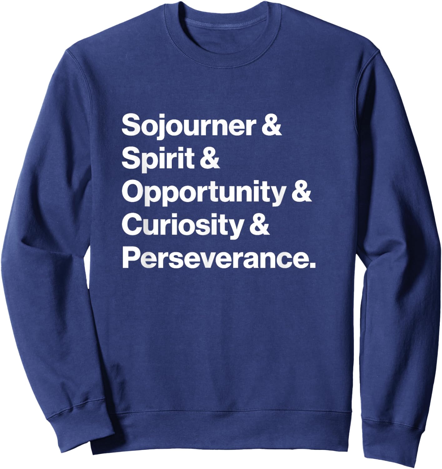 NASA Mars Rovers Spirit Opportunity Curiosity Perseverance Sweatshirt - Sweatshirt | Navy