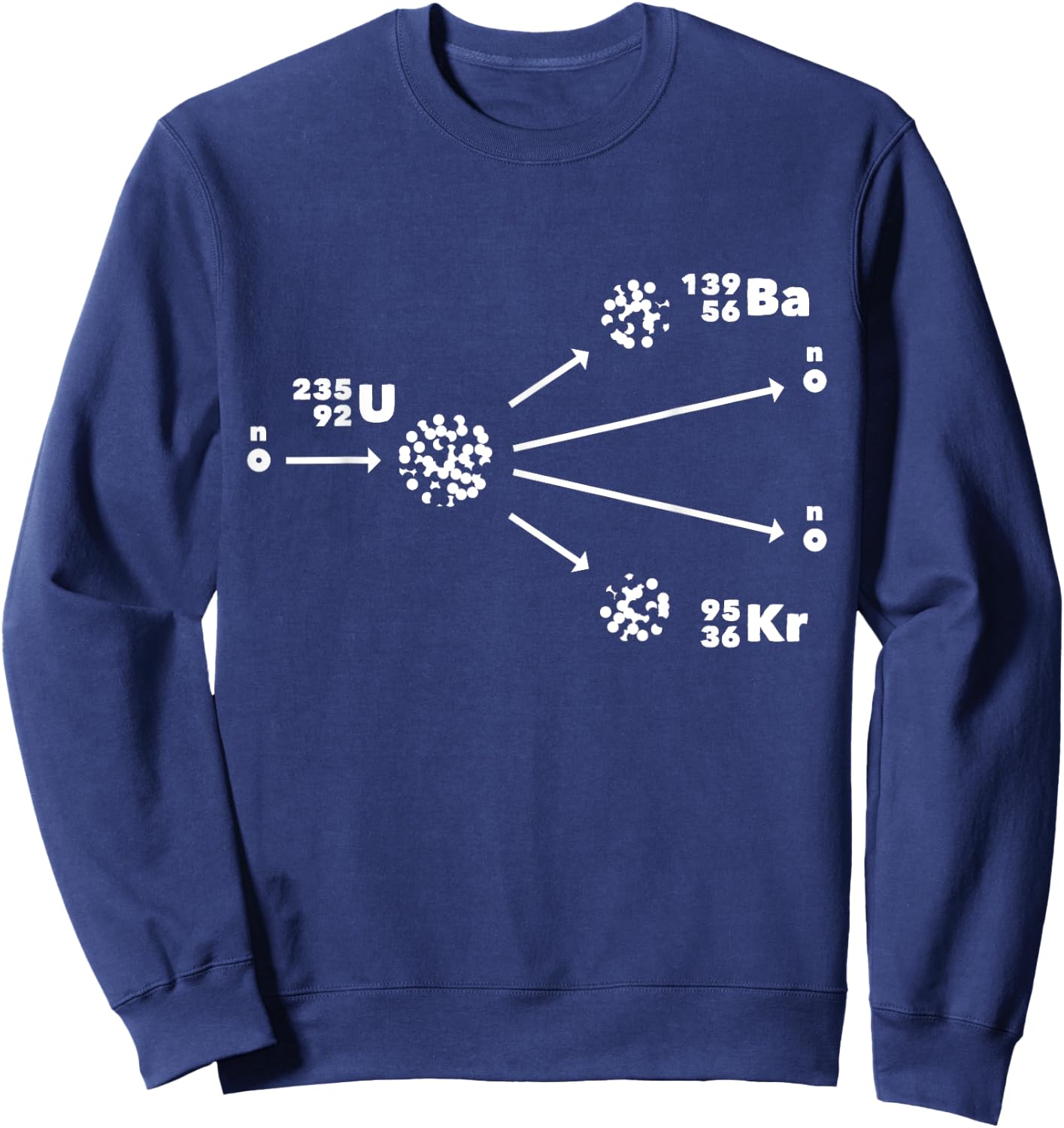 Nuclear Fission Nuclear Physics - Uranium 235 Nuclear Power Small Sweatshirt - Sweatshirt | Navy