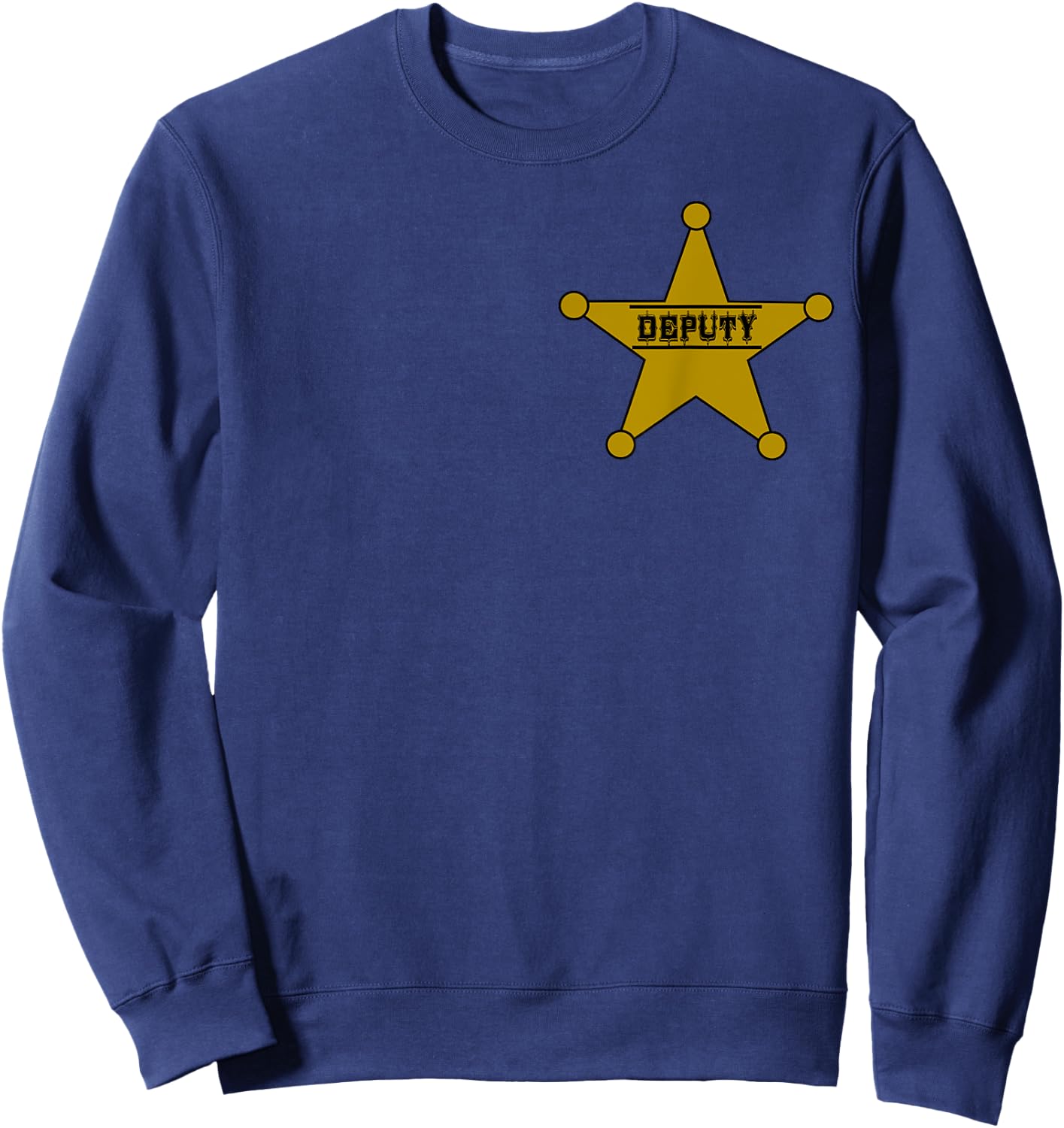 Sheriff Deputy Shirt Badge Costume Sweatshirt - Sweatshirt | Navy