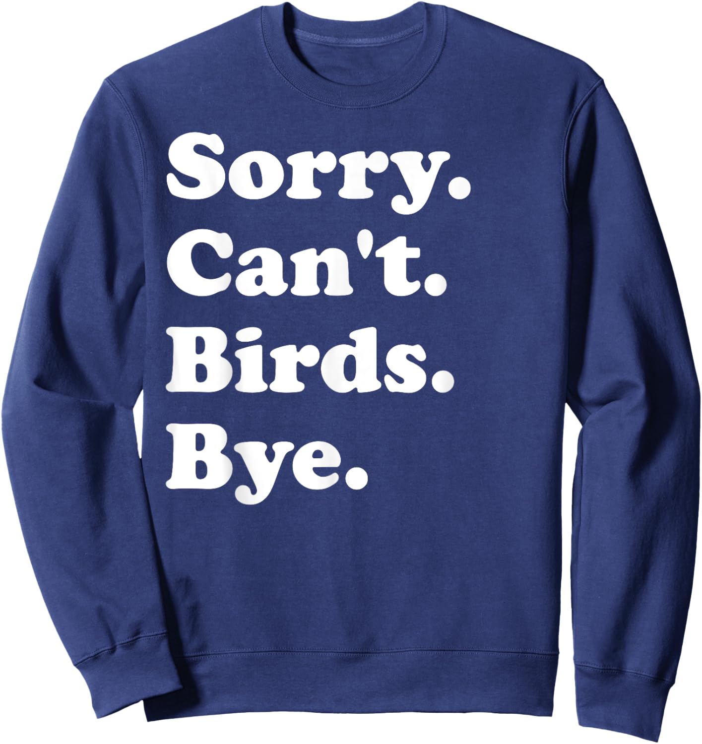 Funny Birds Design Women Boys or Girls Sweatshirt - Sweatshirt | Navy