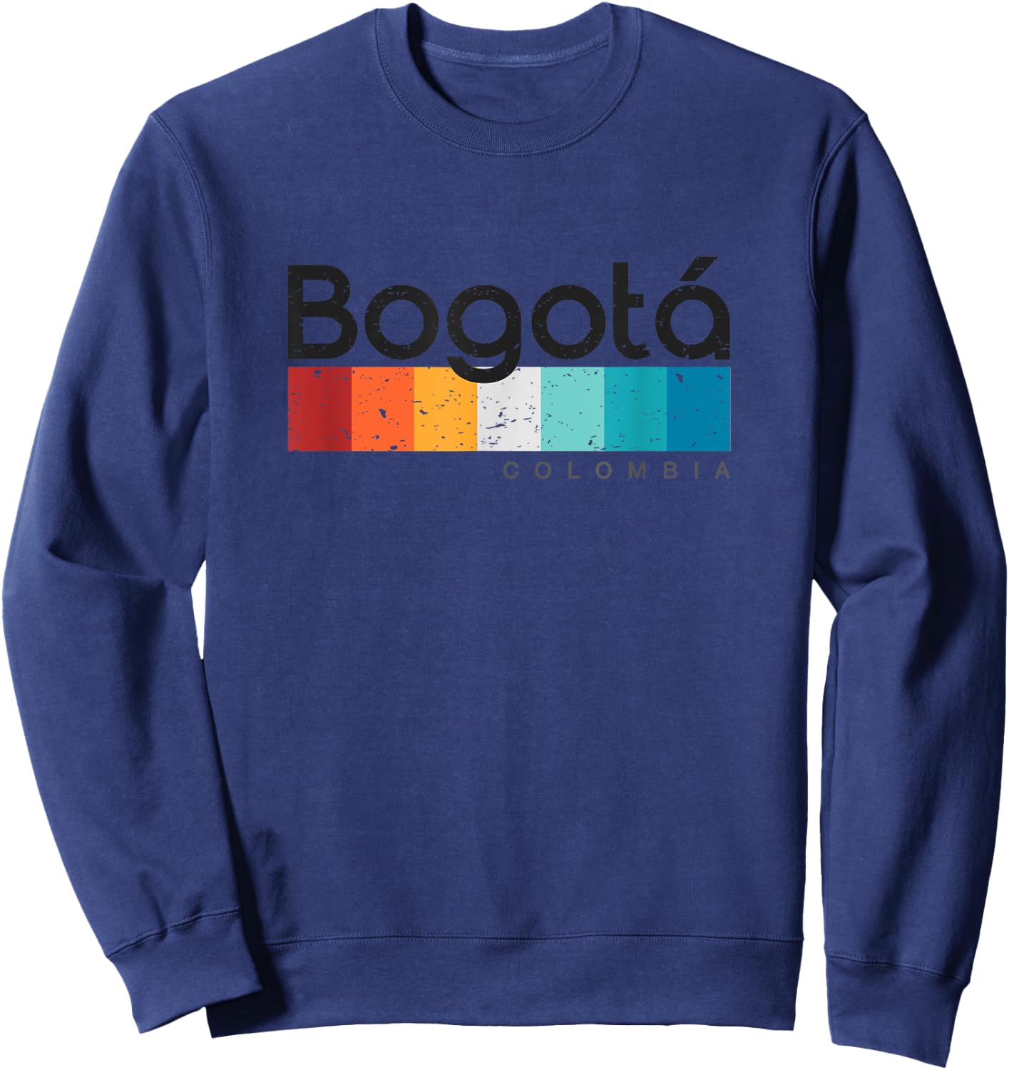 Bogota Colombia Retro style Vintage Design Sweatshirt - Sweatshirt | Navy