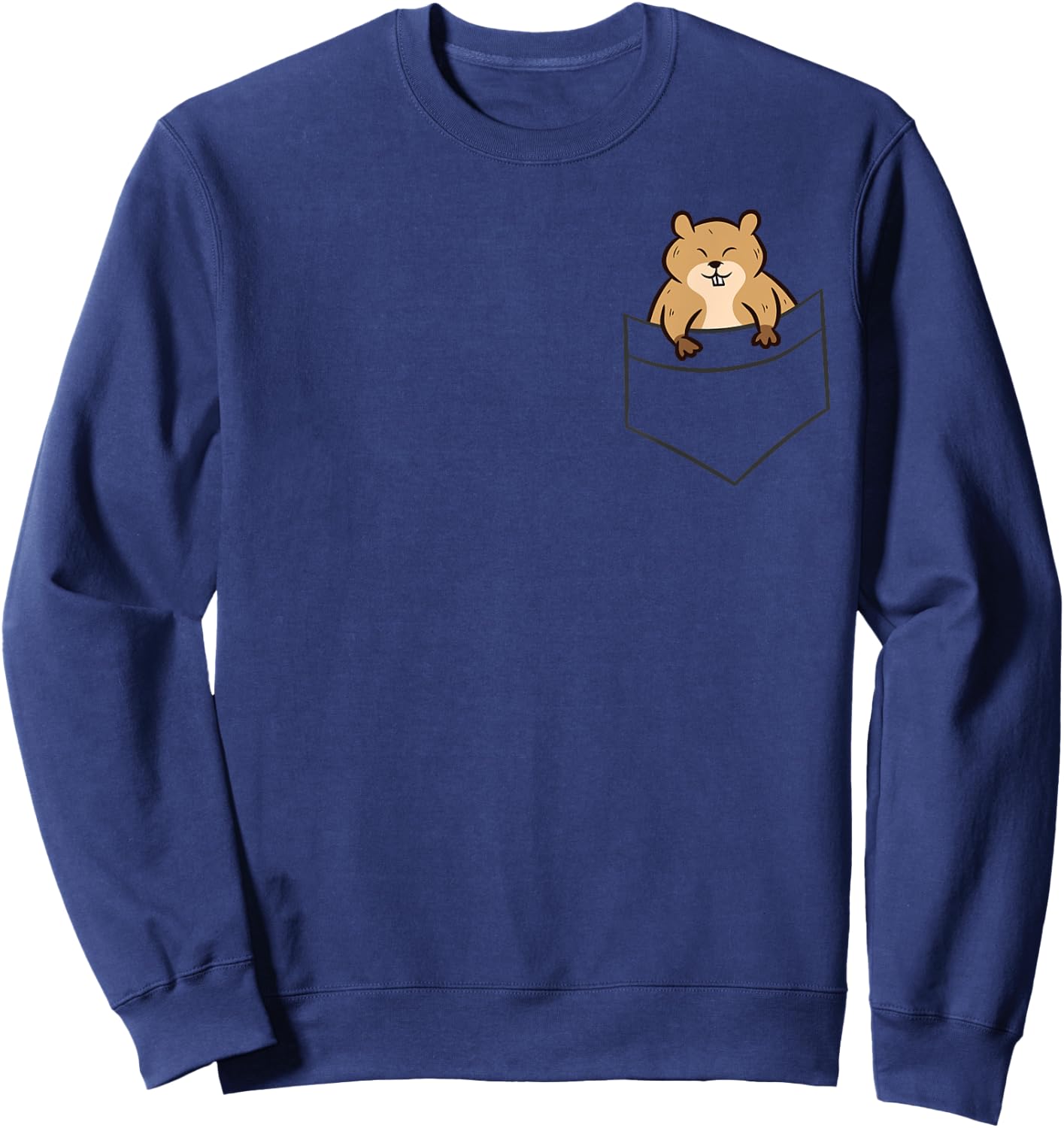 Gopher In The Pocket Cute Pocket Gopher Sweatshirt - Sweatshirt | Navy