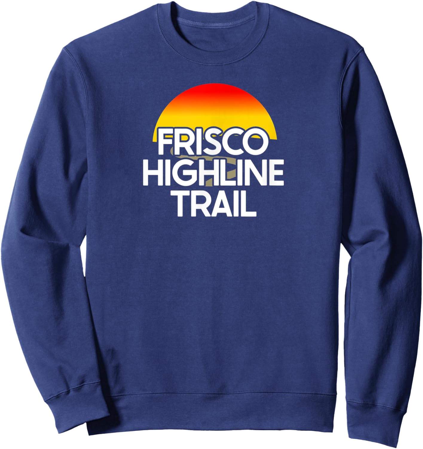 Frisco Highline Trail USA Rail Trail Biking Sweatshirt - Sweatshirt | Navy