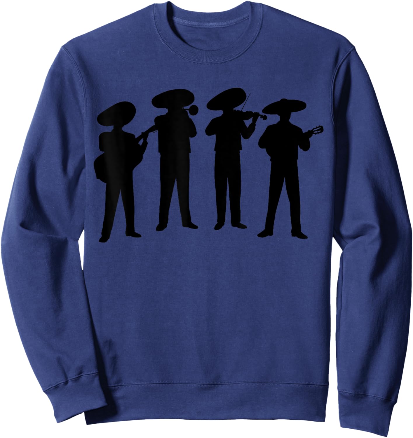 Mariachi Band Quartet Mexican Party Charro Latino Pride Sweatshirt - Sweatshirt | Navy
