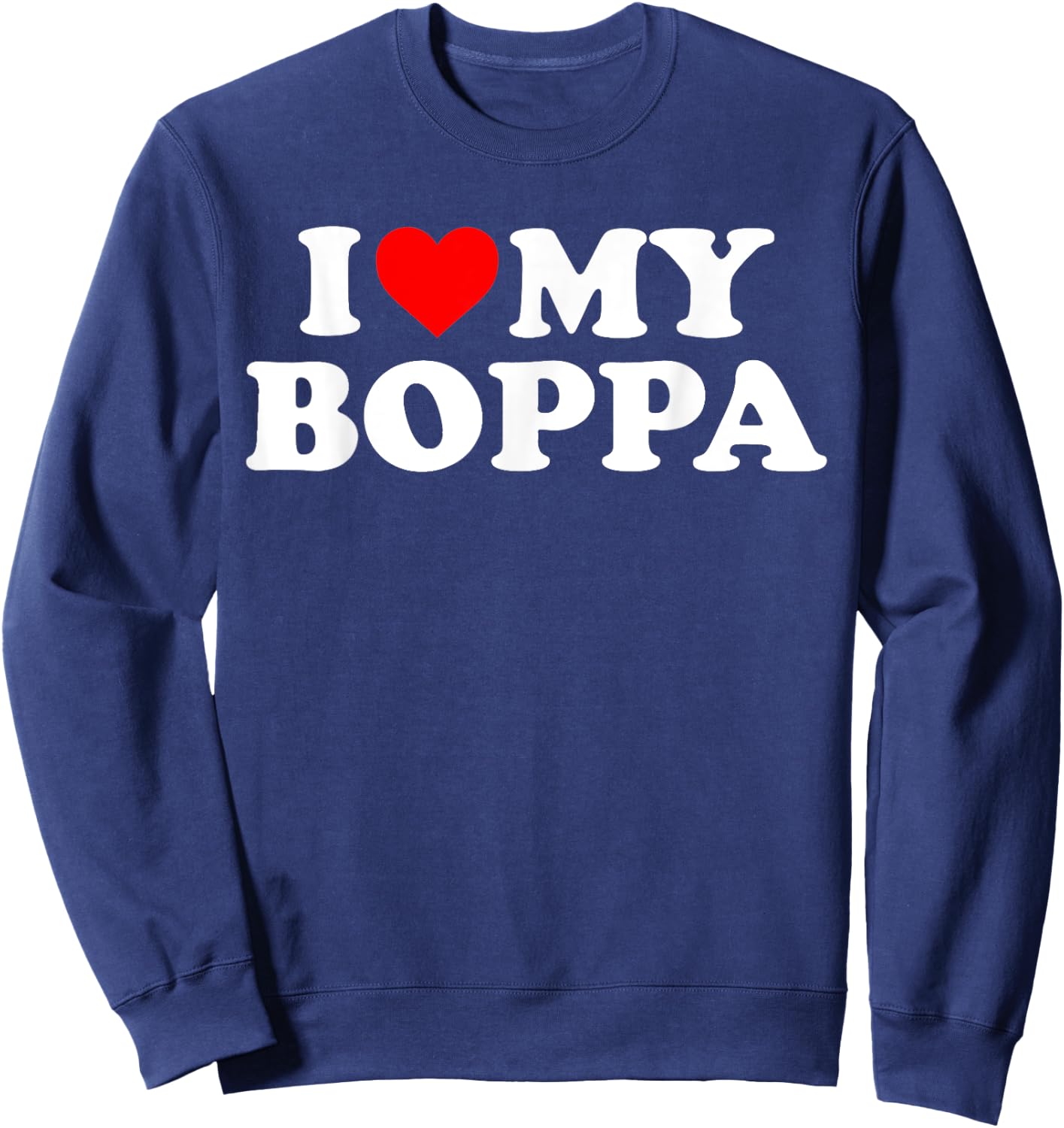 Kids I Love My Boppa Sweatshirt - Sweatshirt | Navy