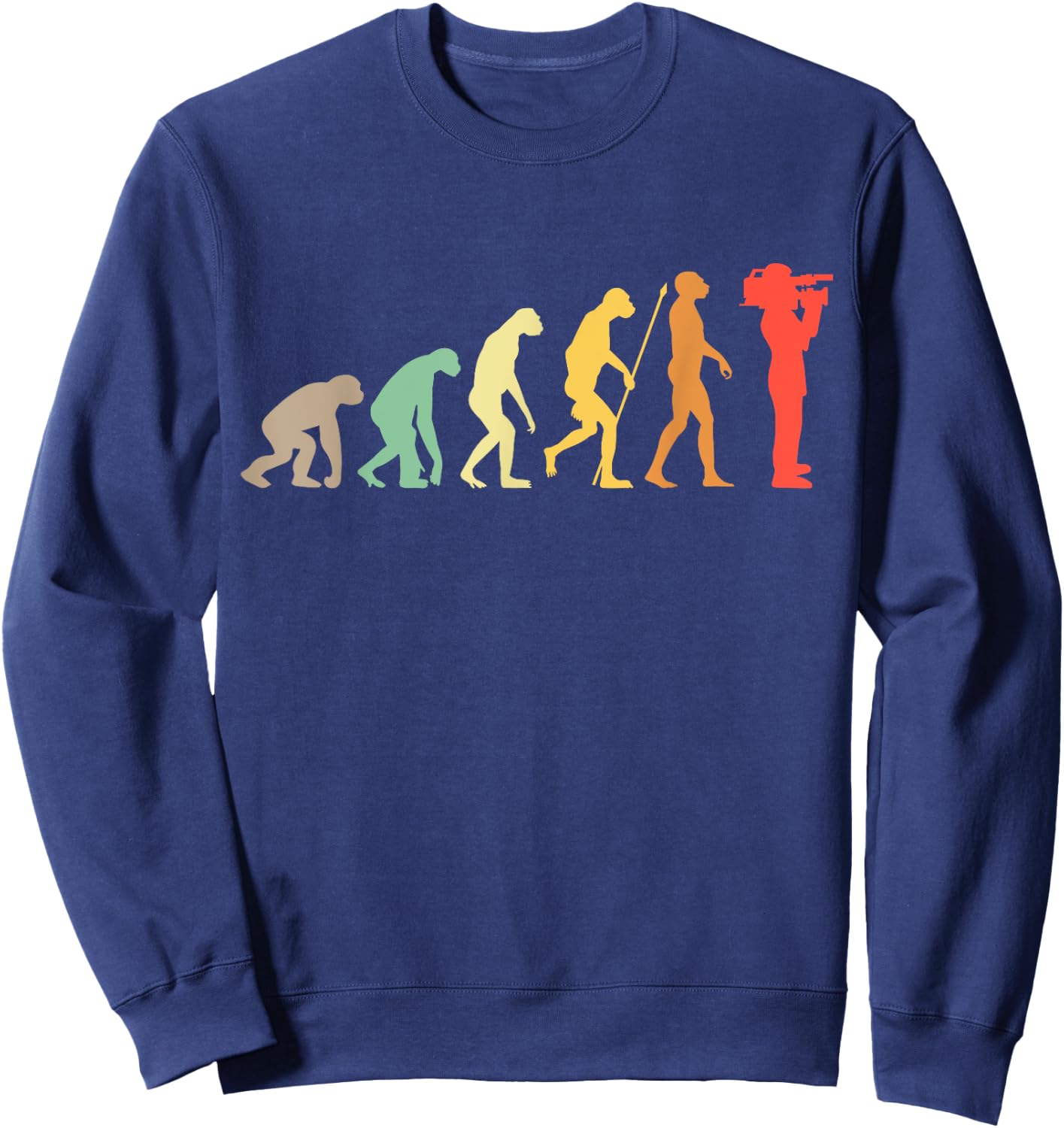 Kameramann Evolution Vintage Camera Filmmaker Gift Sweatshirt - Sweatshirt | Navy