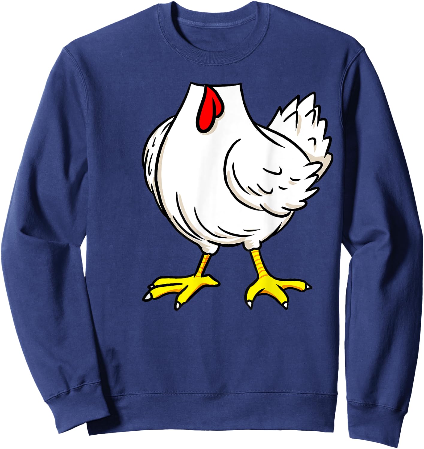 Chicken Costume Funny Farm Animal Halloween Sweatshirt - Sweatshirt | Navy