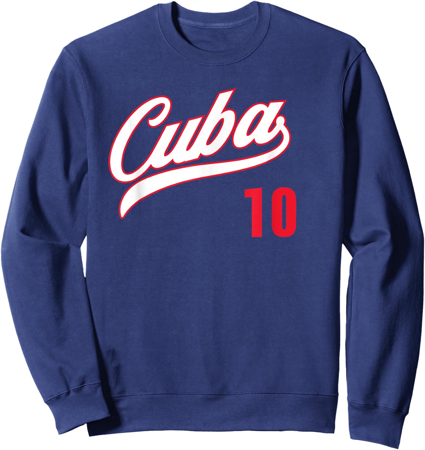 Cuba Baseball Remera Beisbol Cuban Jersey 10 Sweatshirt - Sweatshirt | Navy