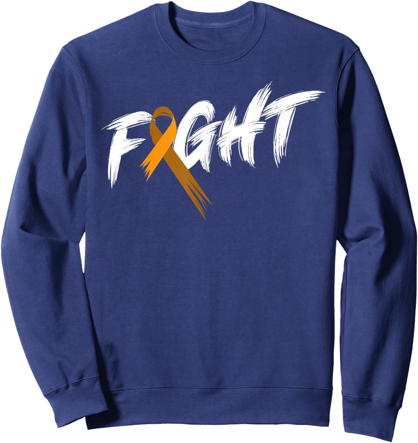 Leukemia Awareness Month Fight Vintage Blood Cancer Sweatshirt - Sweatshirt | Navy